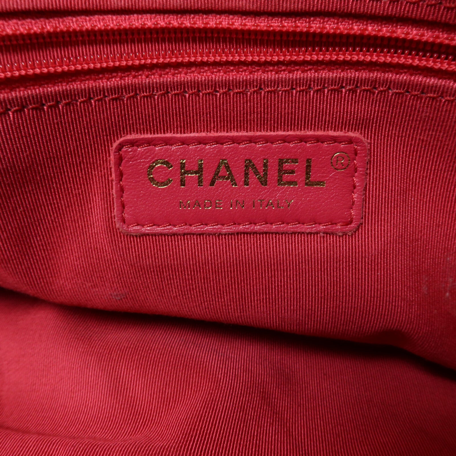 CHANEL 牛皮皮革Bowling Bag鏈帶手挽肩背兩用袋