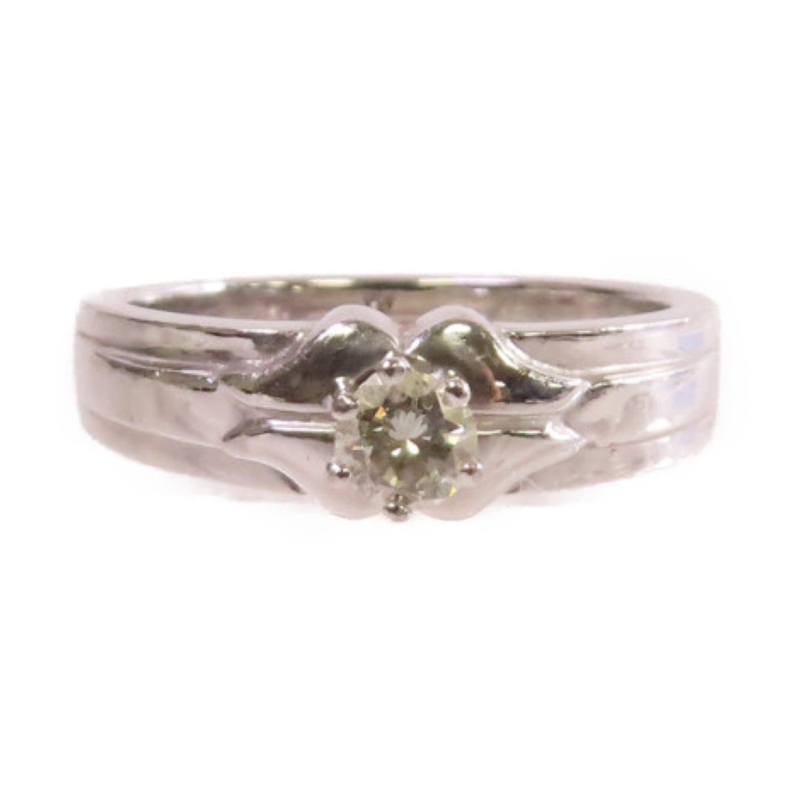 JEWELRY 【激減優惠】18K白金/鑽石Diamond Ring戒指US#4.75