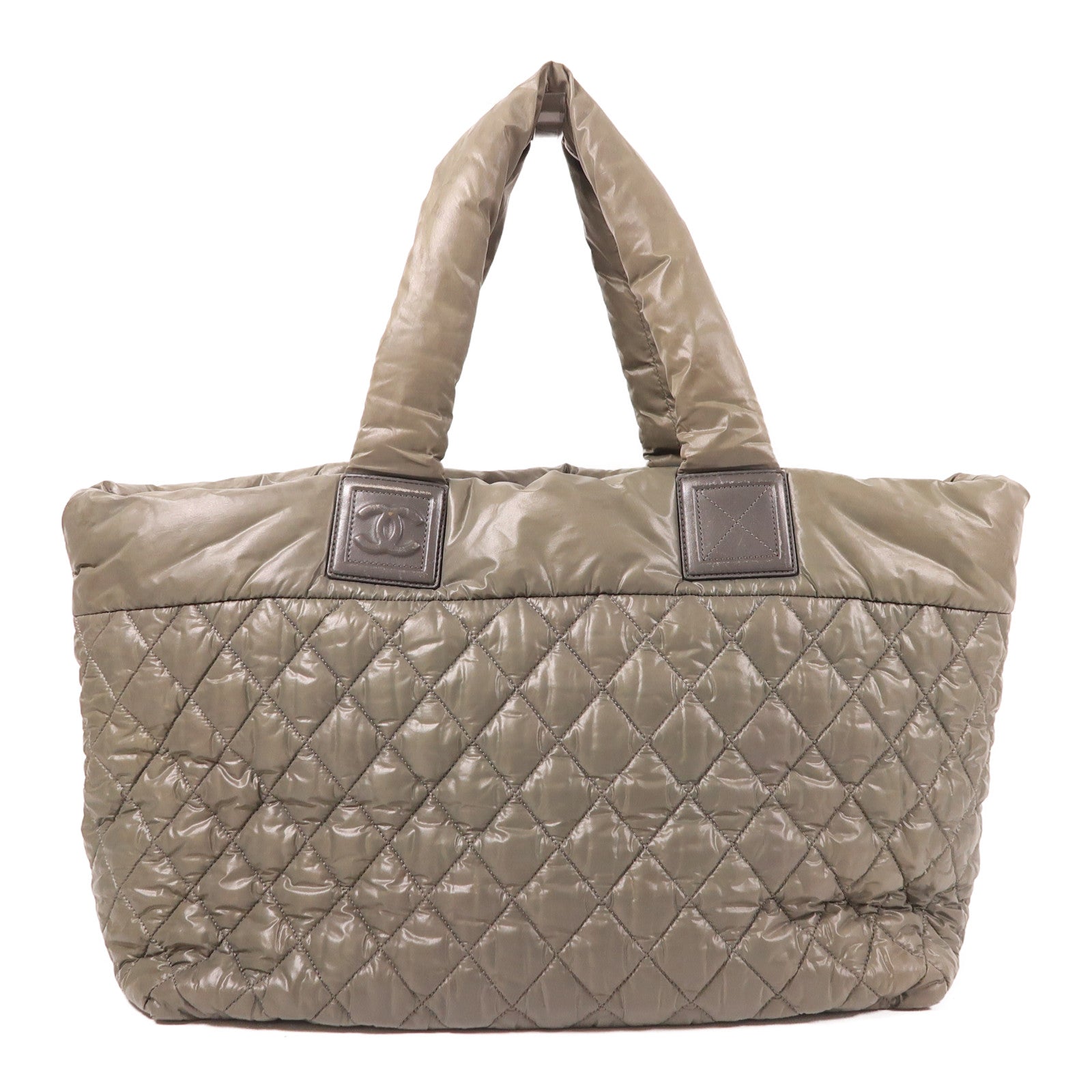 CHANEL 【激減優惠】尼龍Shoulder Tote銀扣肩背袋/手挽袋