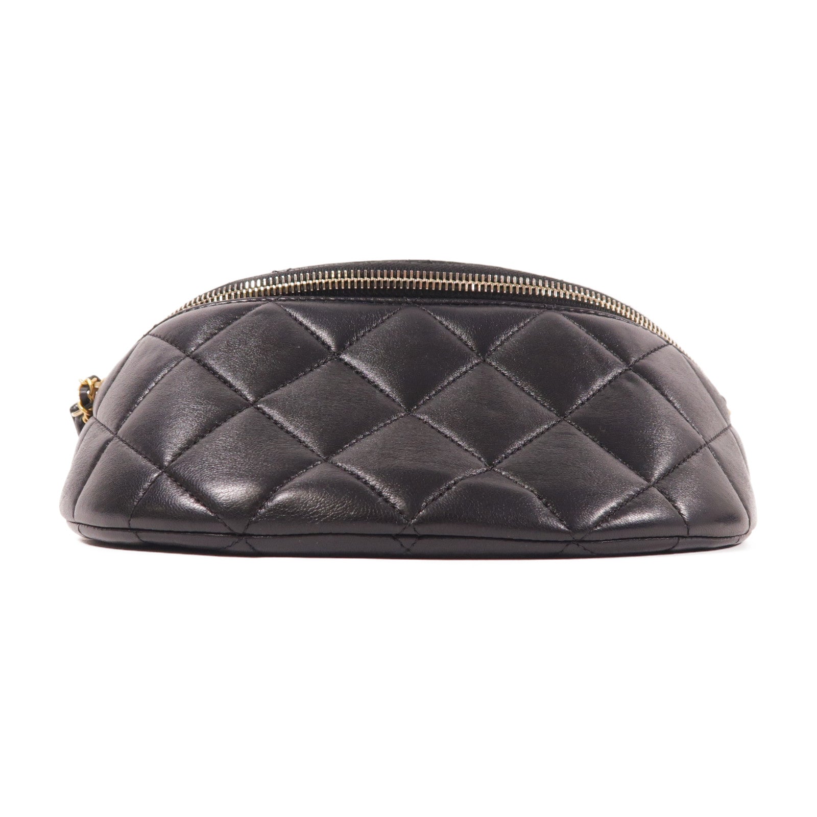 CHANEL 羊皮皮革2 Way Shoulder金扣手挽肩背兩用袋