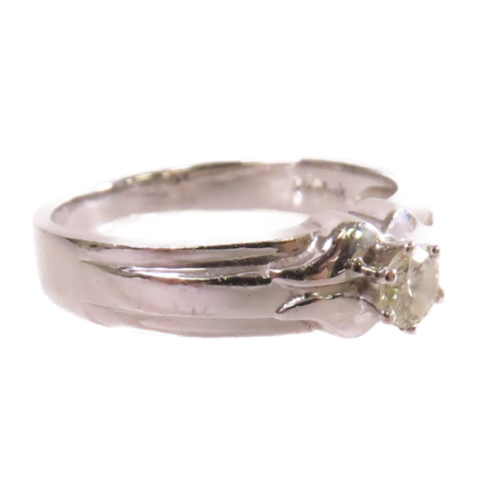 JEWELRY 【激減優惠】18K白金/鑽石Diamond Ring戒指US#4.75