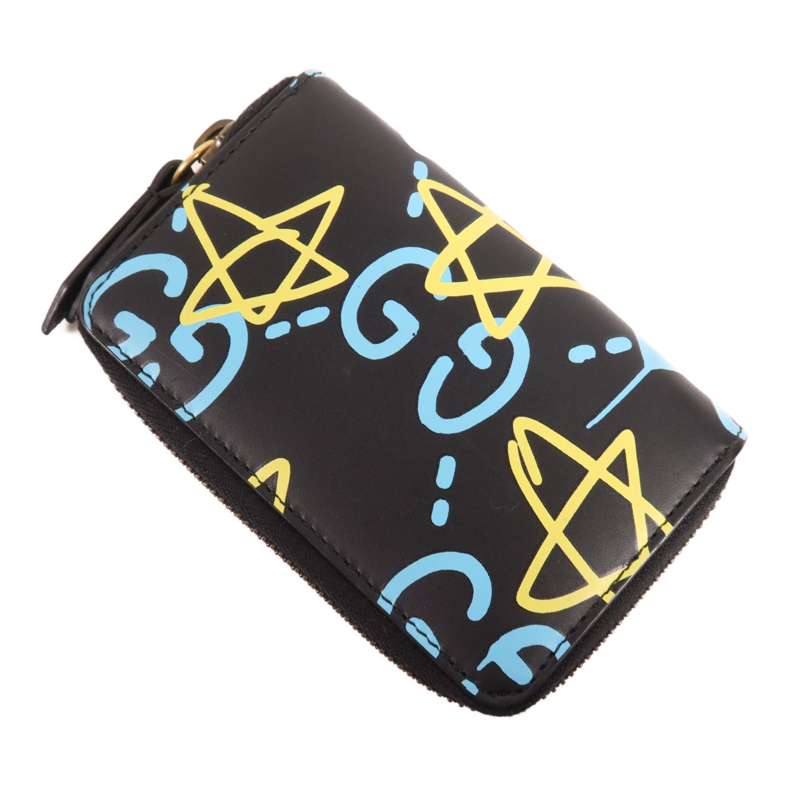 GUCCI 牛皮皮革Card Case金扣卡片套