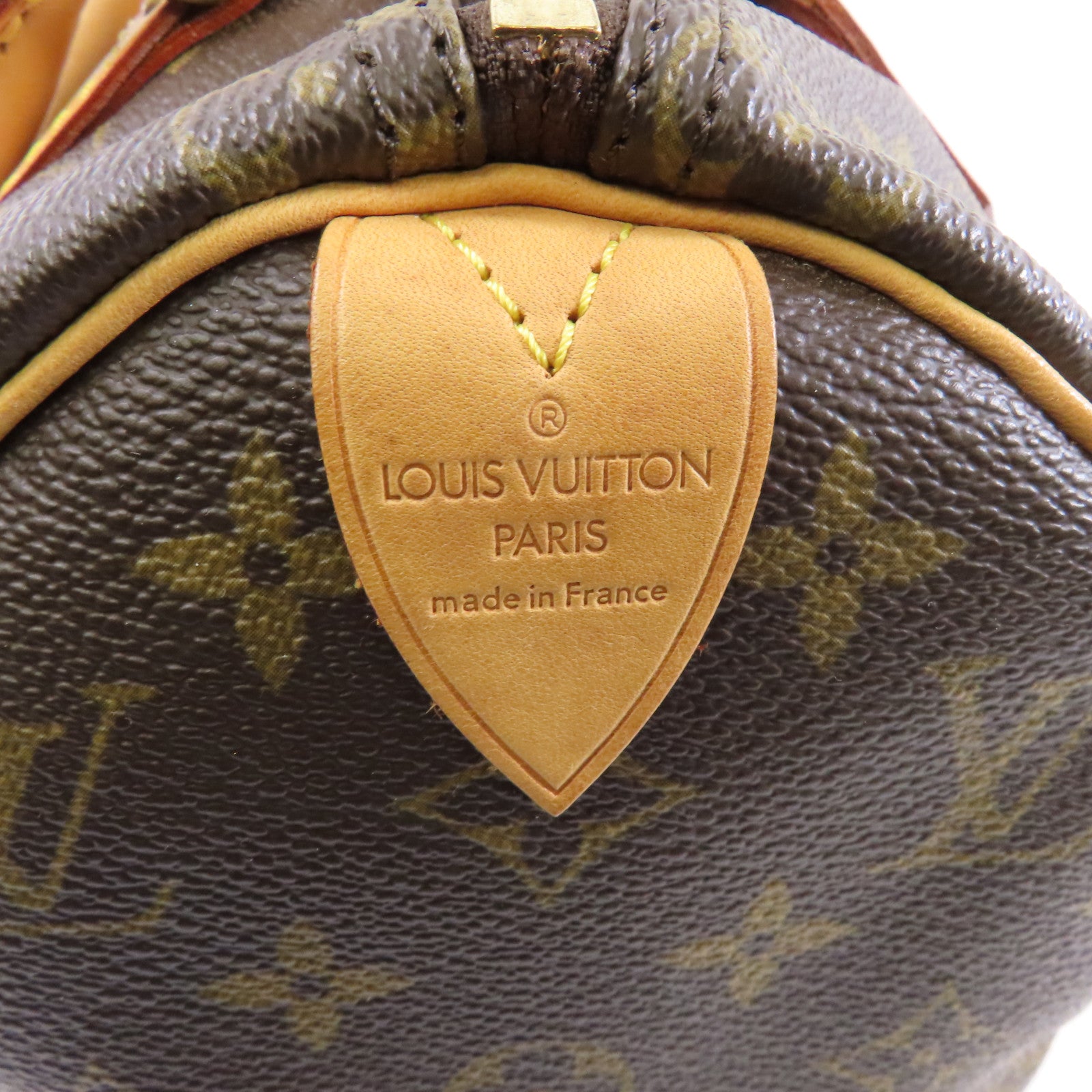 LOUIS VUITTON Monogram Speedy 25金扣手挽袋啡色
