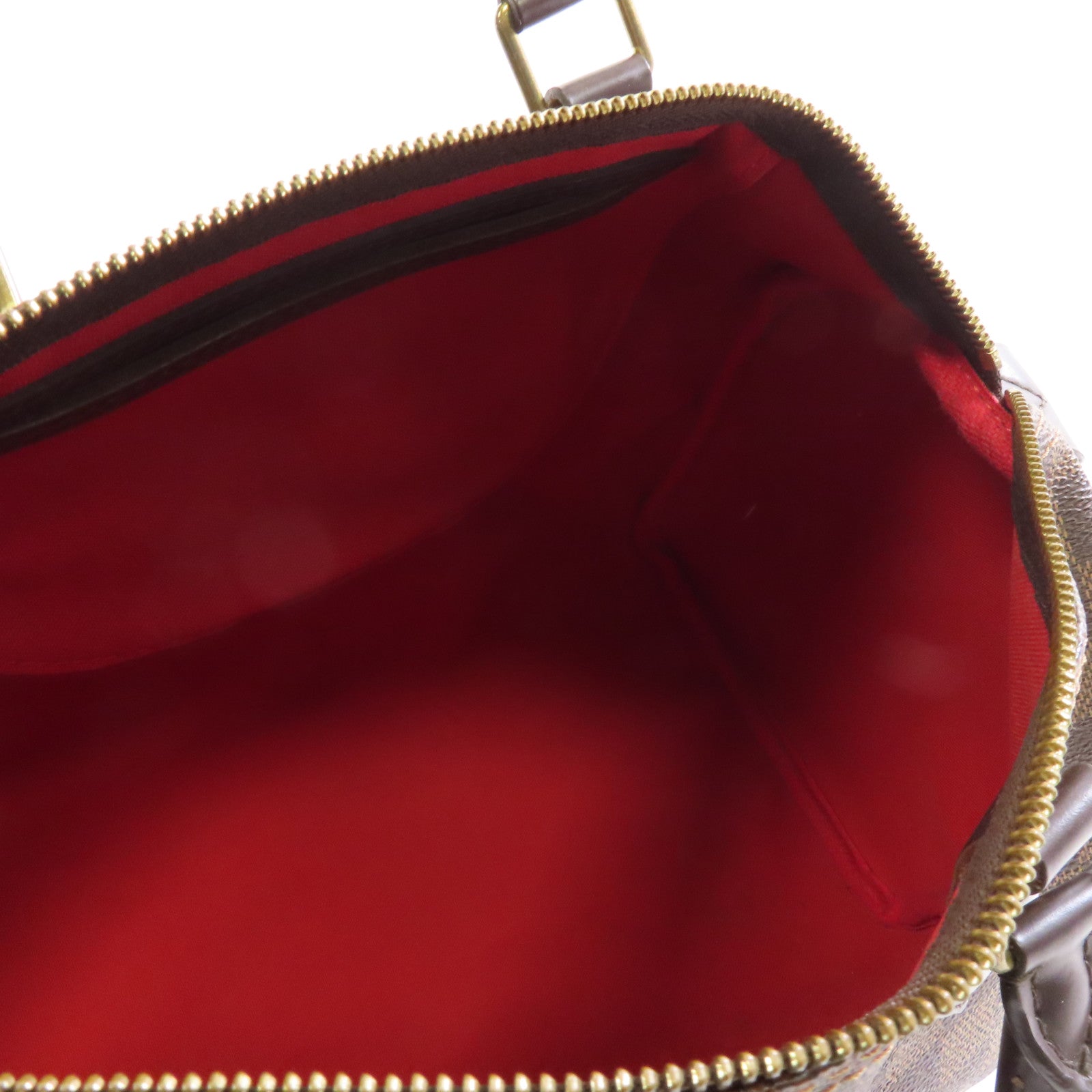 LOUIS VUITTON Damier Speedy30金扣手挽袋啡色