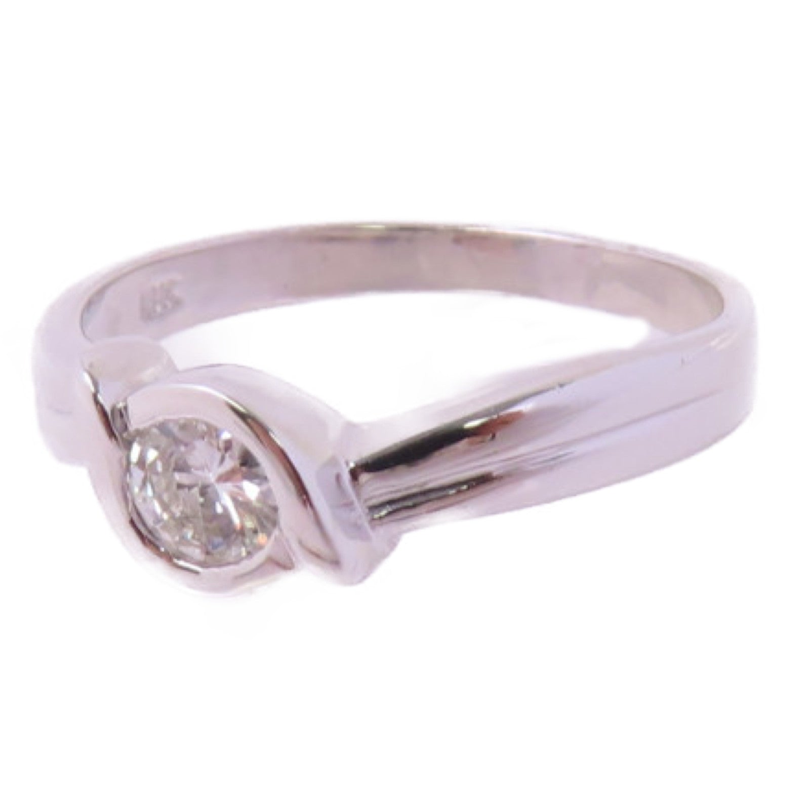 JEWELRY 【激減優惠】18K白金/0.32ct鑽石Diamond Ring戒指US#6.5
