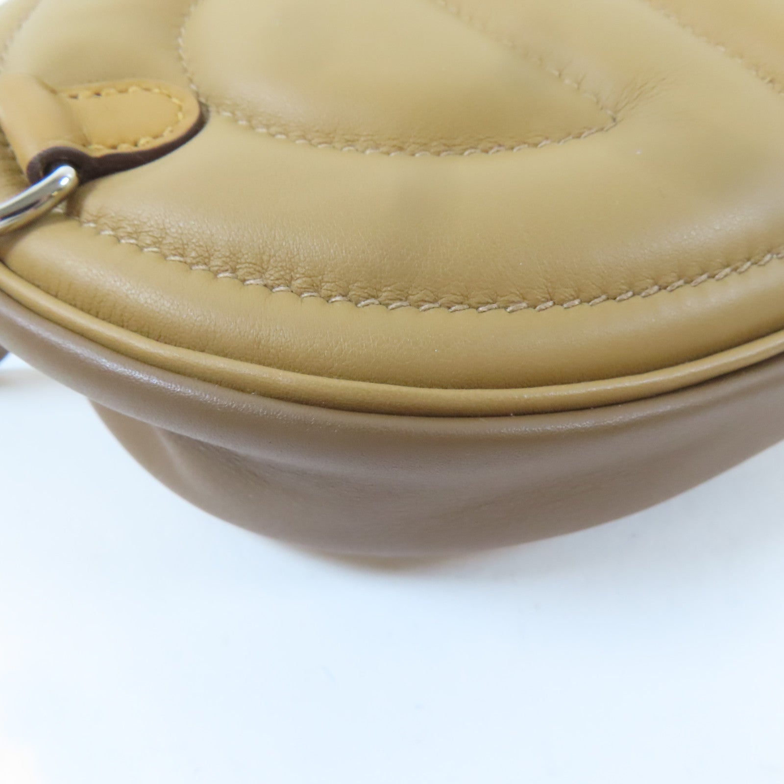 HERMES Swift皮革In The Loop銀扣腰包經典駝色