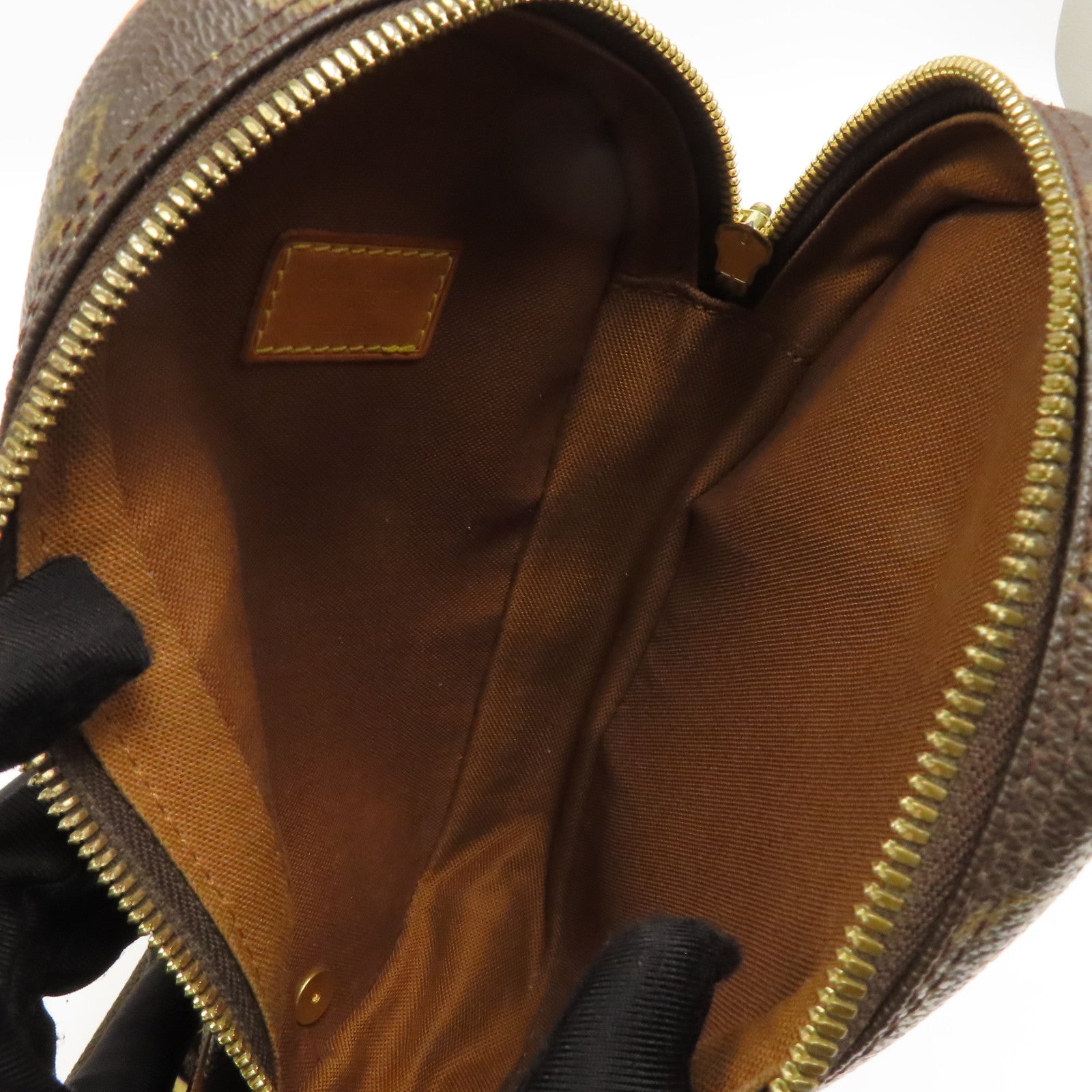 LOUIS VUITTON 【激減優惠】Monogram Pochette Gange金扣腰包棕色