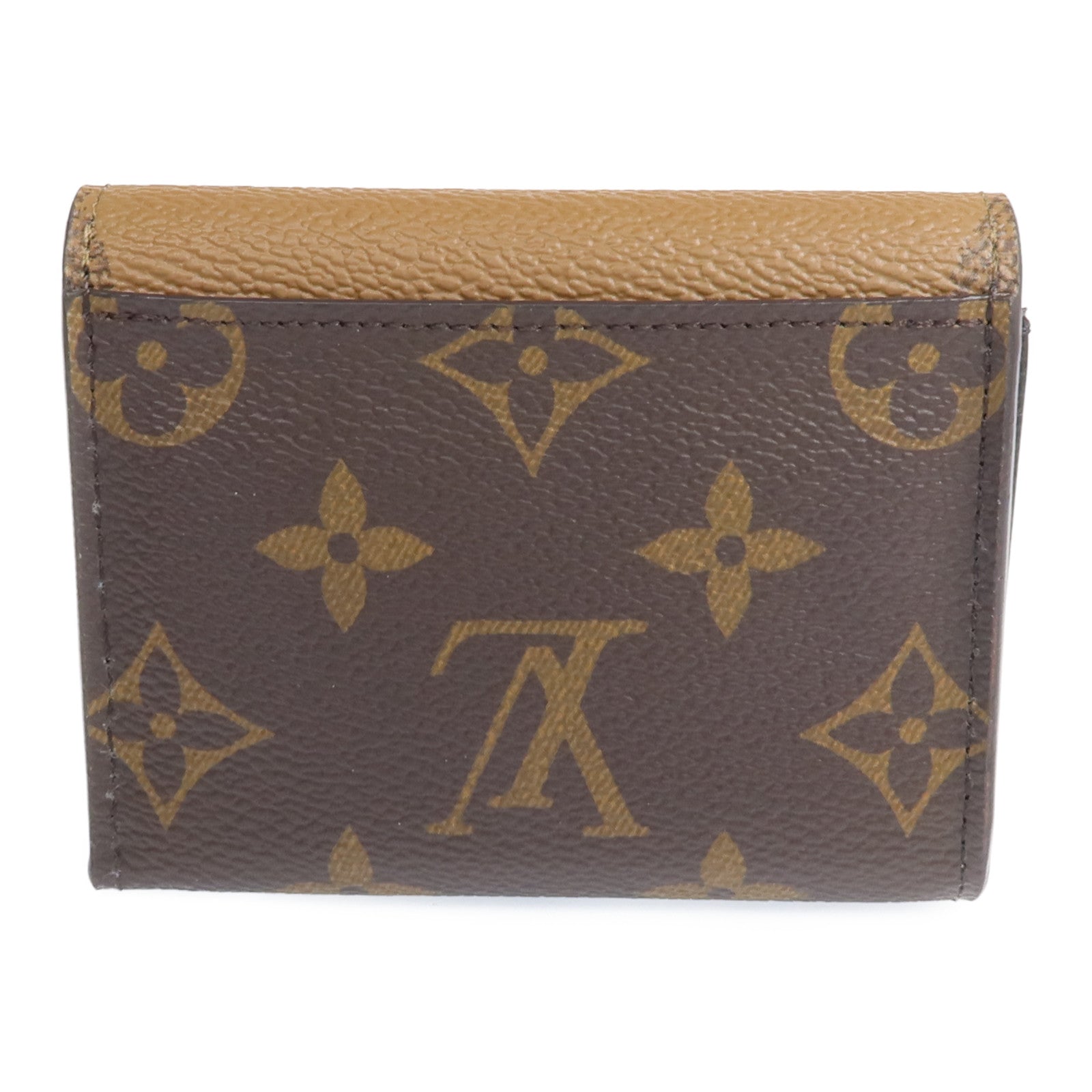 LOUIS VUITTON Monogram Reverse Zoe Wallet金扣錢包