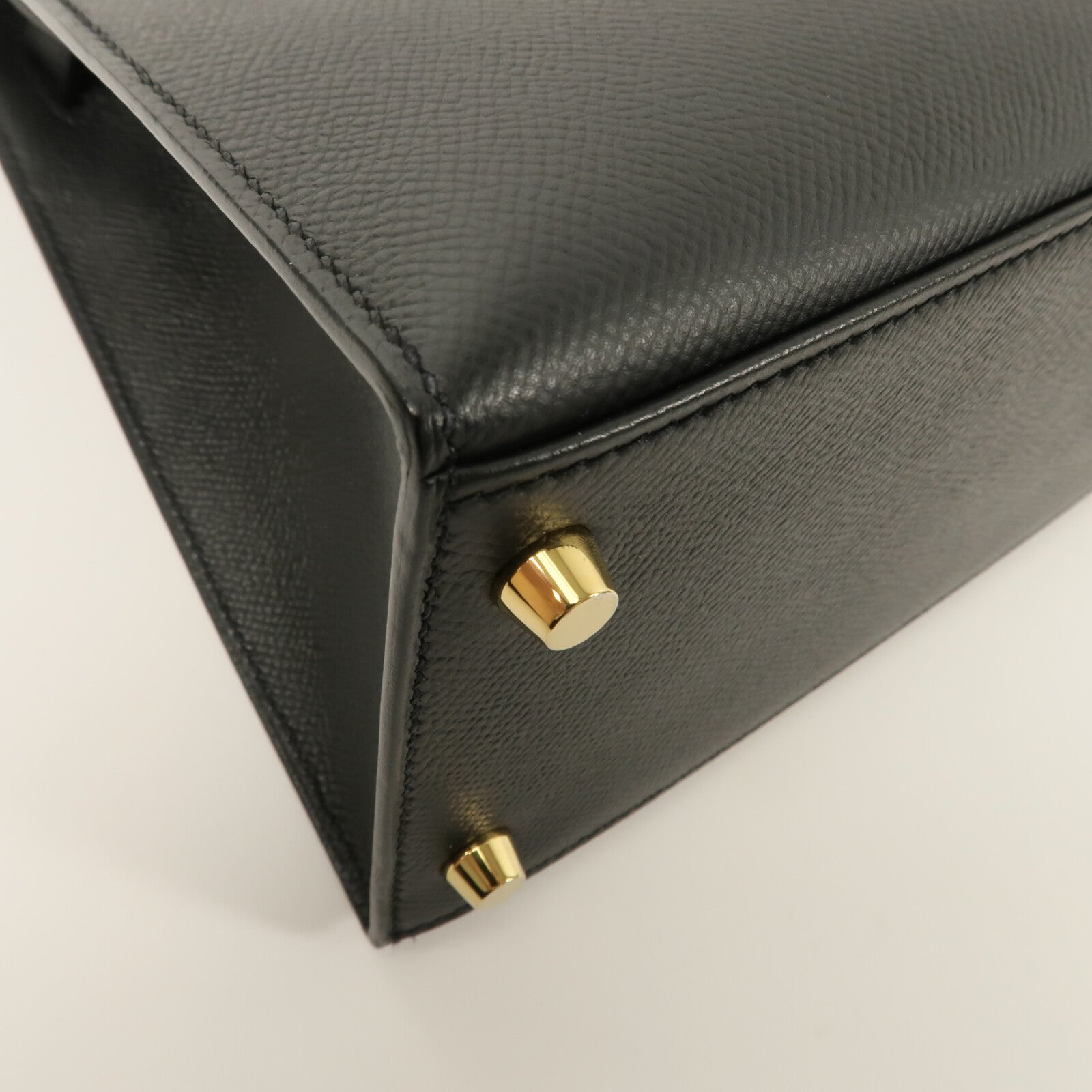 HERMES Epsom皮革Kelly 28手挽肩背兩用袋Noir