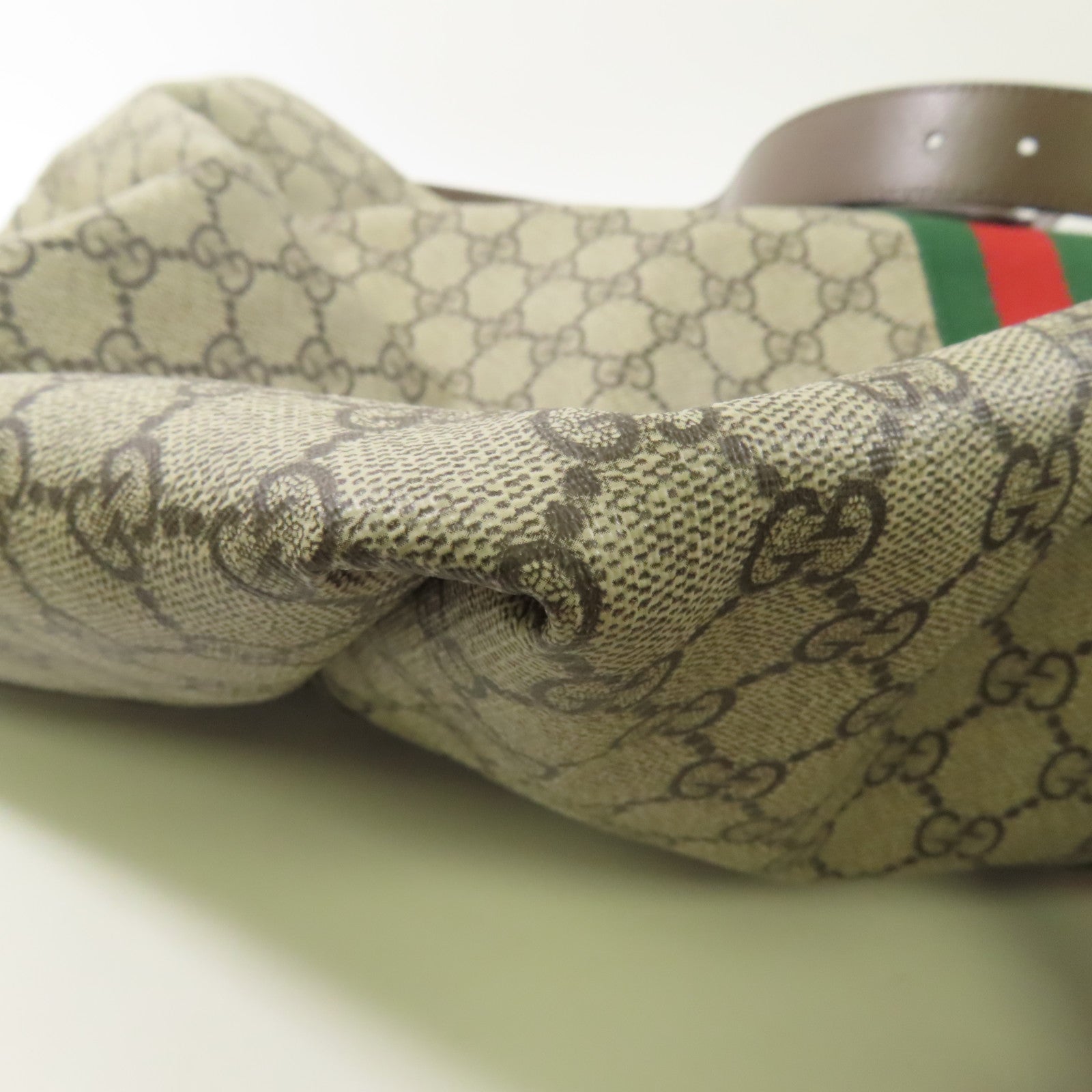 GUCCI 塗層帆布Jackie 1961 Medium銀扣肩背袋