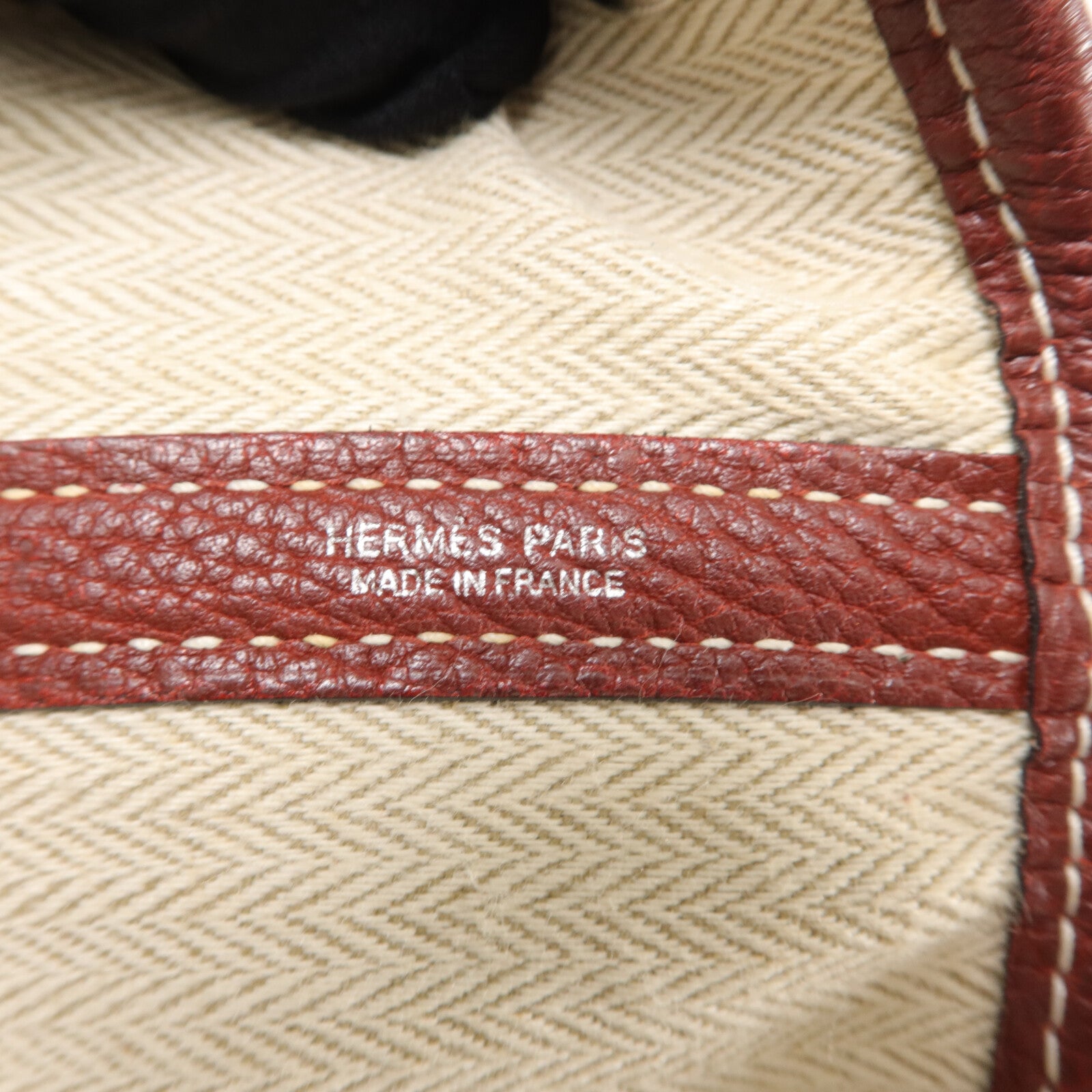HERMES Negonda皮革Garden Party PM手挽袋Rouge H