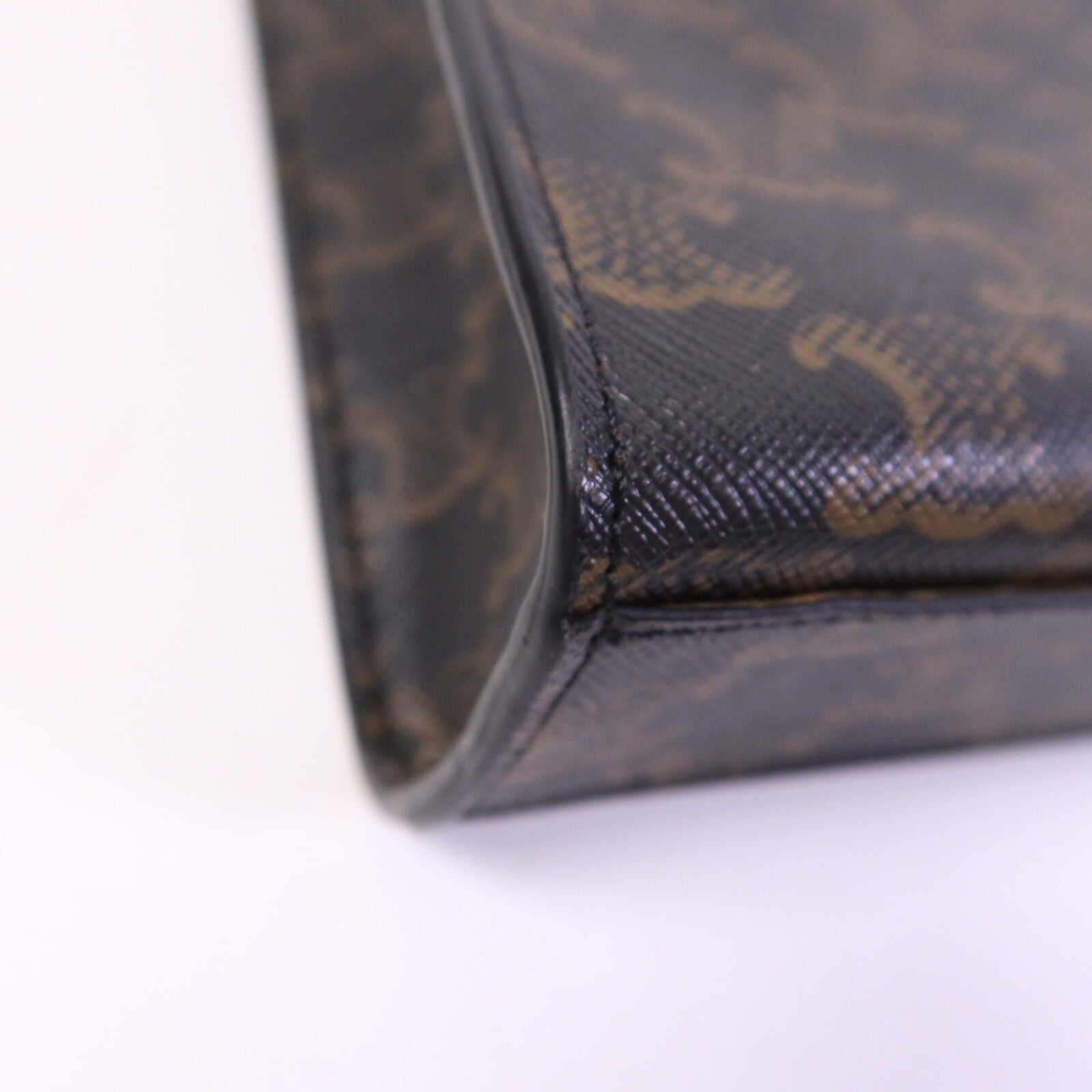 CELINE 皮革/塗層帆布Mini Vertical Cabas手挽肩背兩用袋