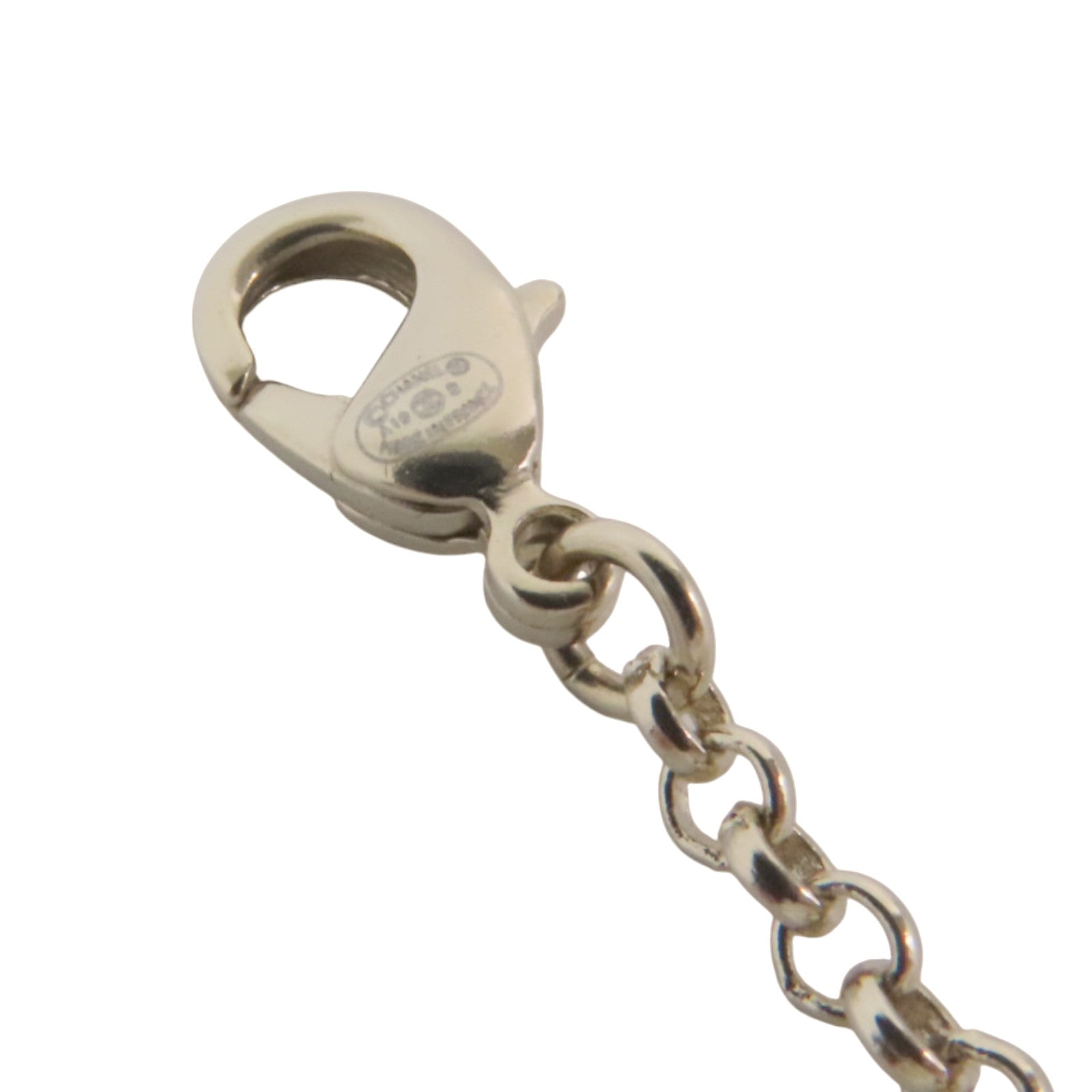 CHANEL 金屬/PVC/仿珍珠Necklace金扣項鏈