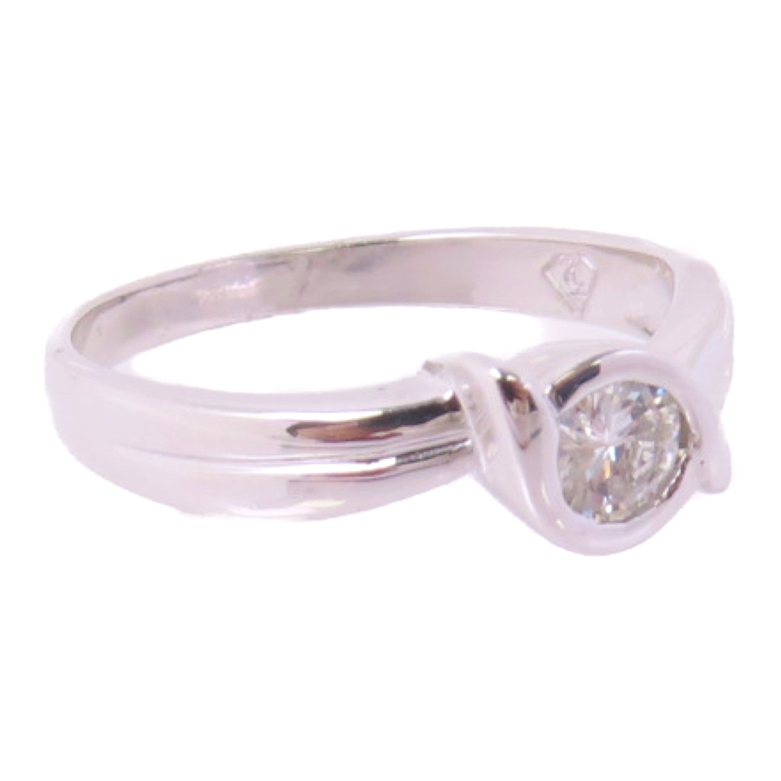 JEWELRY 【激減優惠】18K白金/0.32ct鑽石Diamond Ring戒指US#6.5