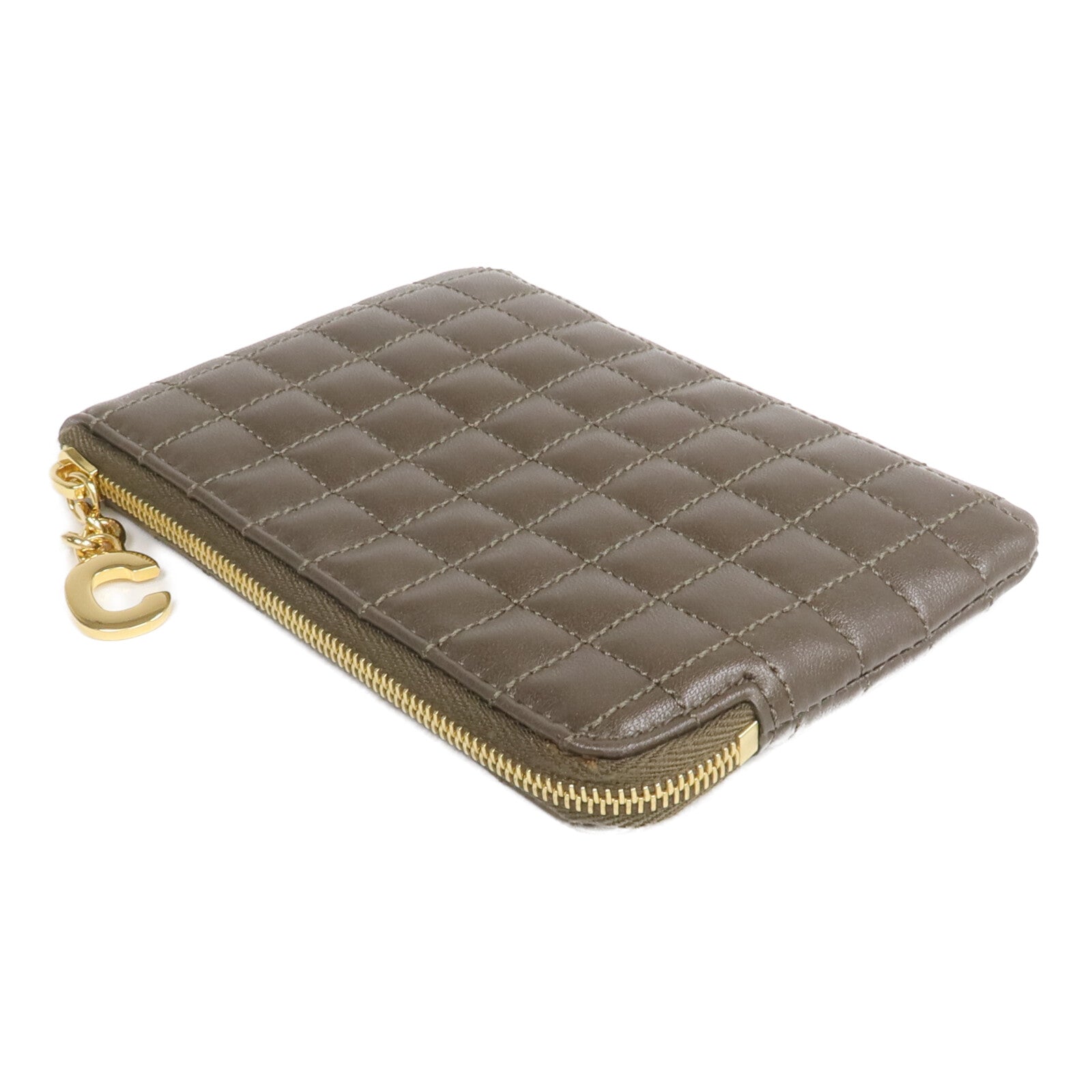 CELINE 牛皮皮革C Charm Coin Pouch零錢包