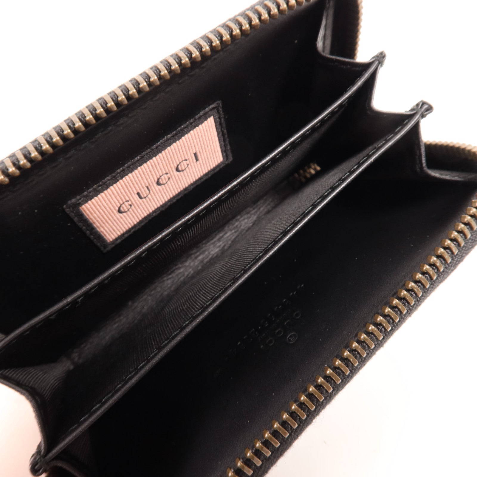 GUCCI 牛皮皮革Card Case金扣卡片套