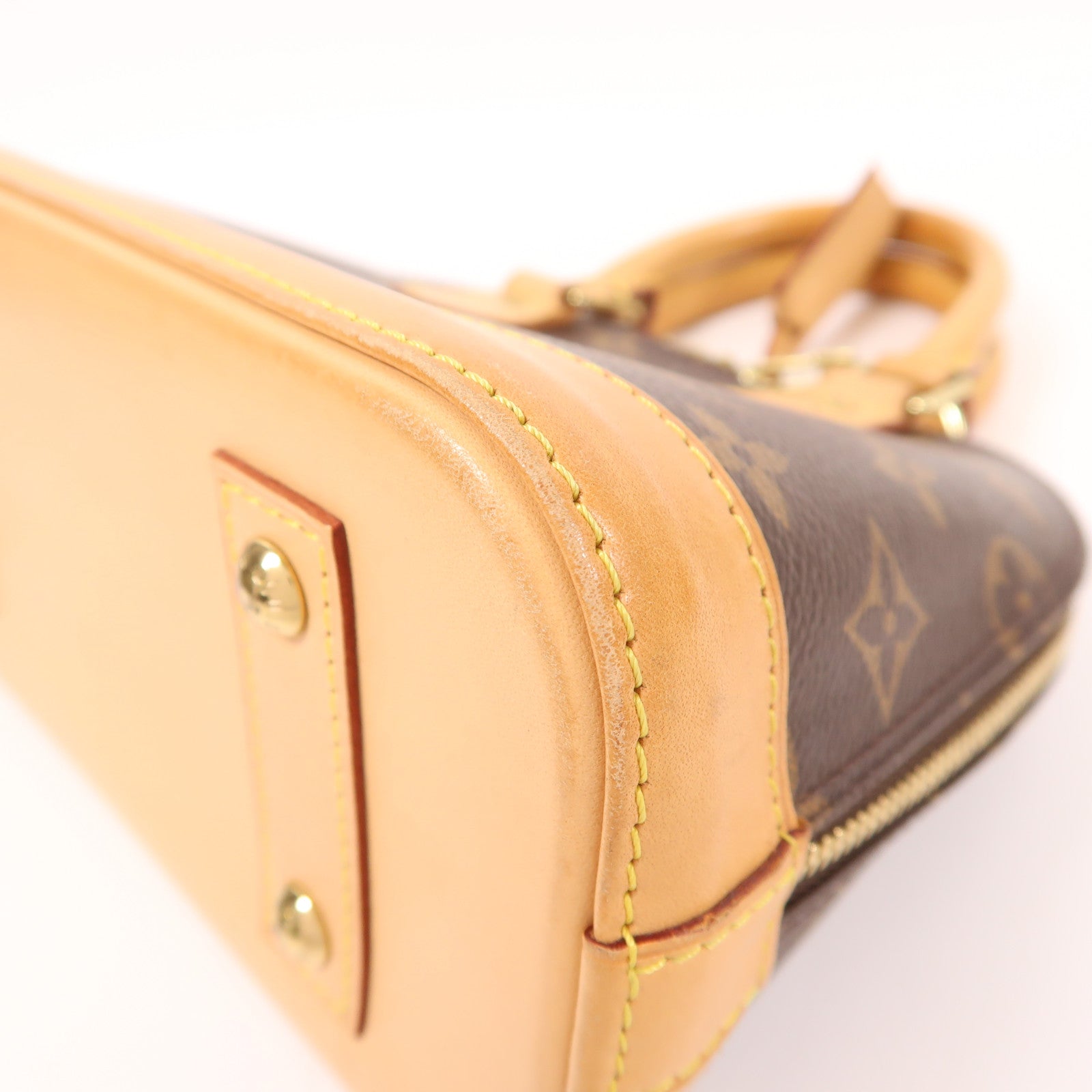 LOUIS VUITTON LV GHW Alma BB 2 Way Shoulder Bag Handbag M53152 Monogram Brown