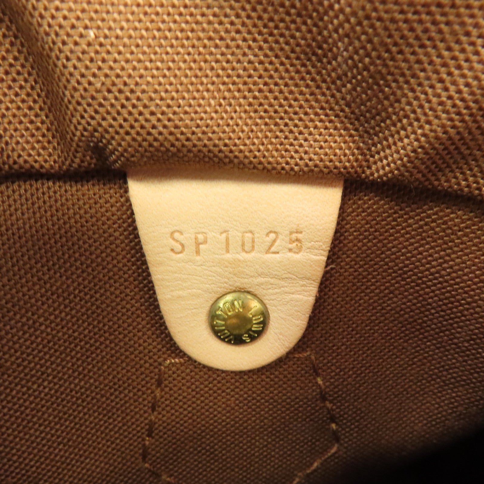 LOUIS VUITTON Monogram Speedy 25金扣手挽袋啡色
