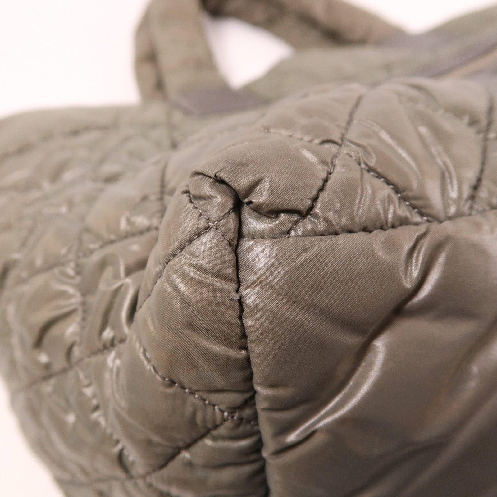 CHANEL 尼龍Shoulder Tote銀扣肩背袋/手挽袋