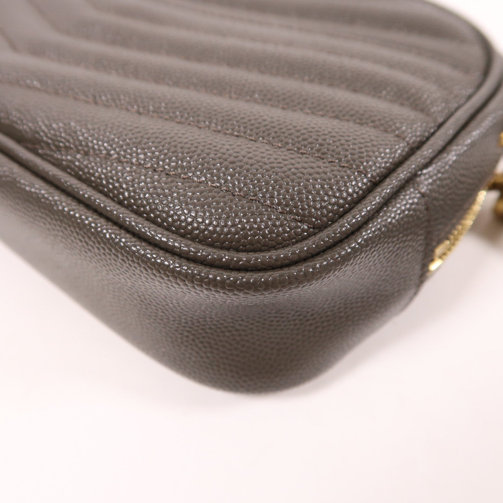 SAINT LAURENT 牛皮皮革Lou Mini Bag金扣鏈帶肩背袋
