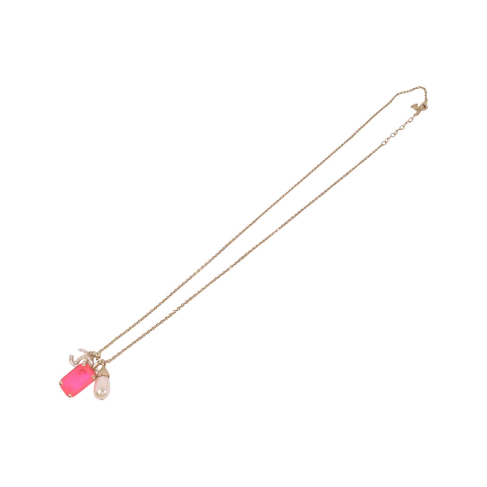 CHANEL 【激減優惠】金屬/仿珍珠/PVC Necklace金扣項鏈