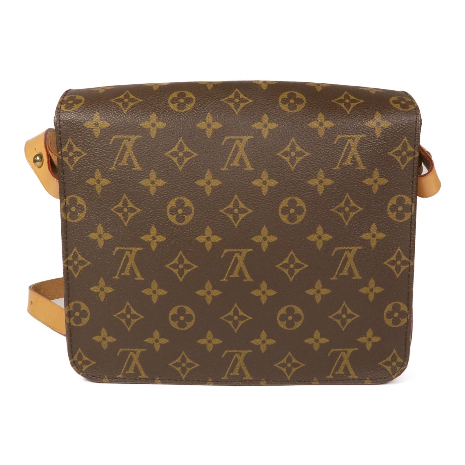 LOUIS VUITTON Monogram Cartouchiere GM金扣肩背袋