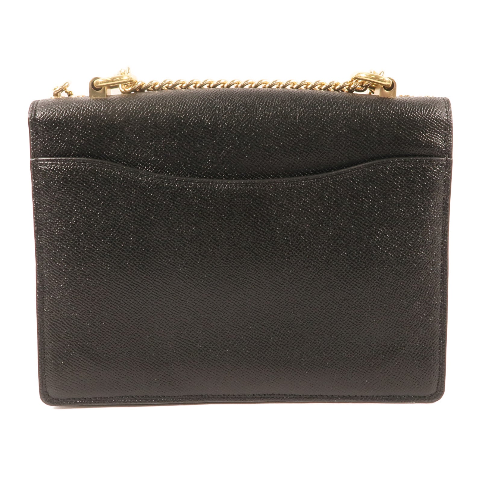 COACH 牛皮皮革Chain Shoulder金扣肩背袋