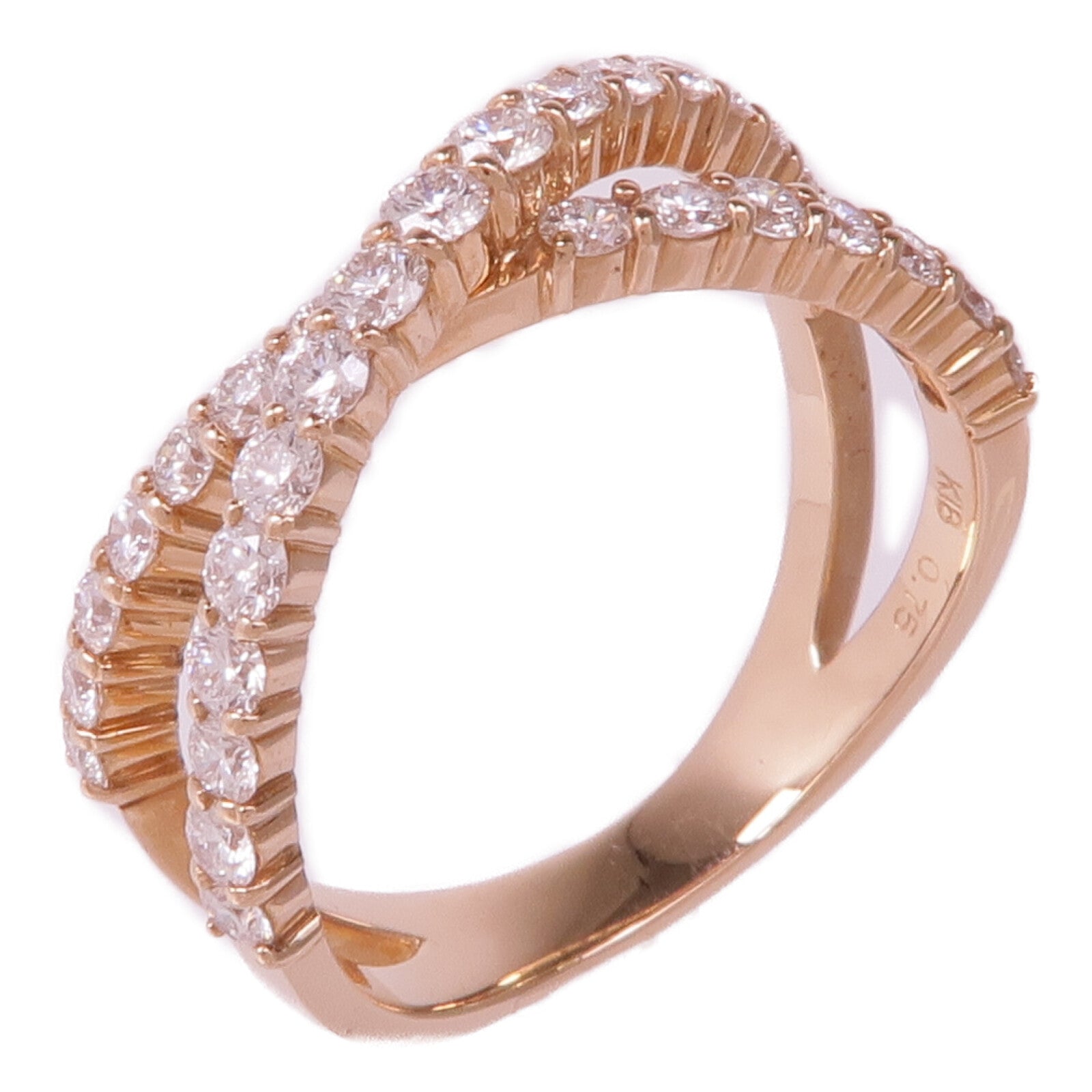 JEWELRY 18K玫瑰金Diamond Ring鑽石戒指US#5.75