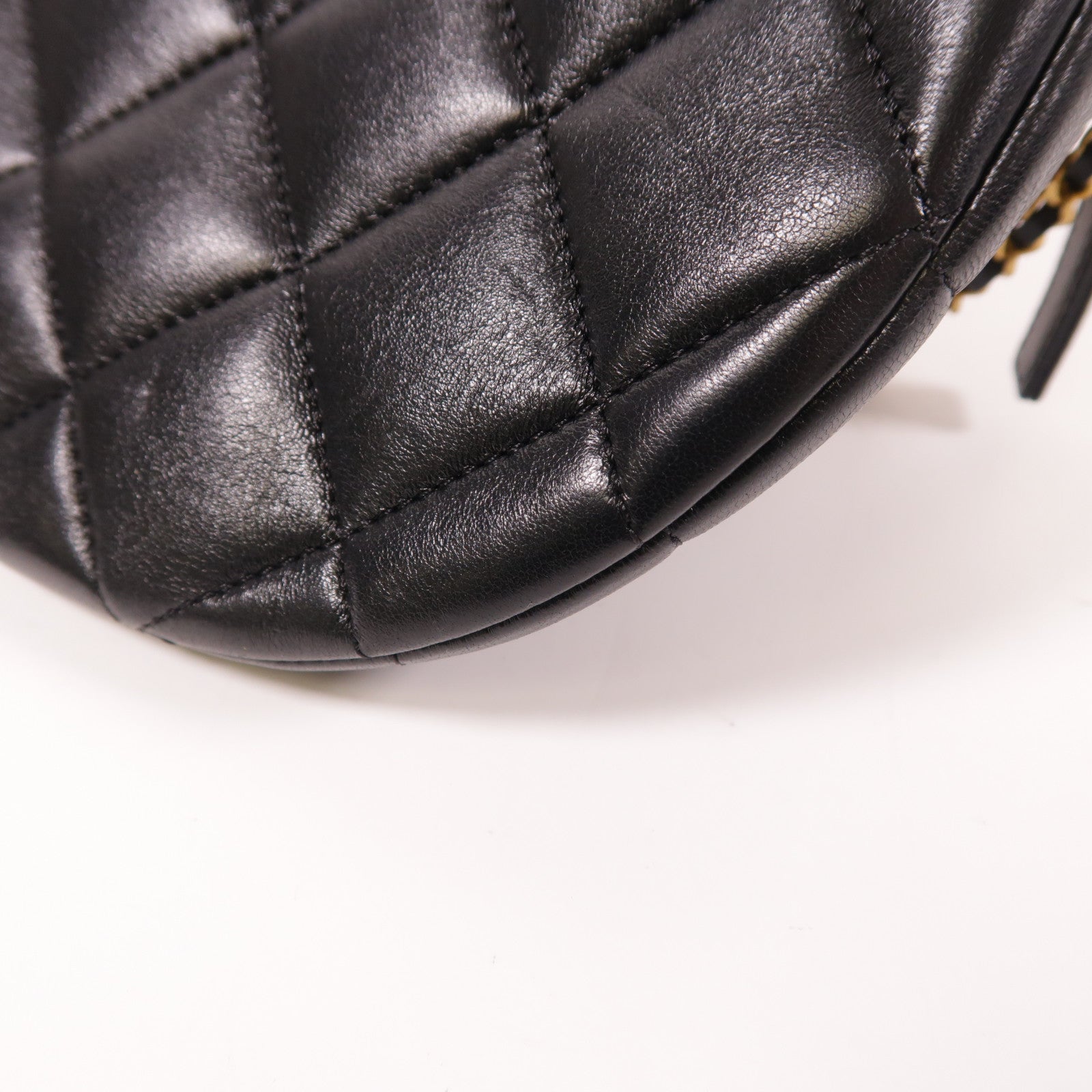 CHANEL 羊皮皮革2 Way Shoulder金扣手挽肩背兩用袋