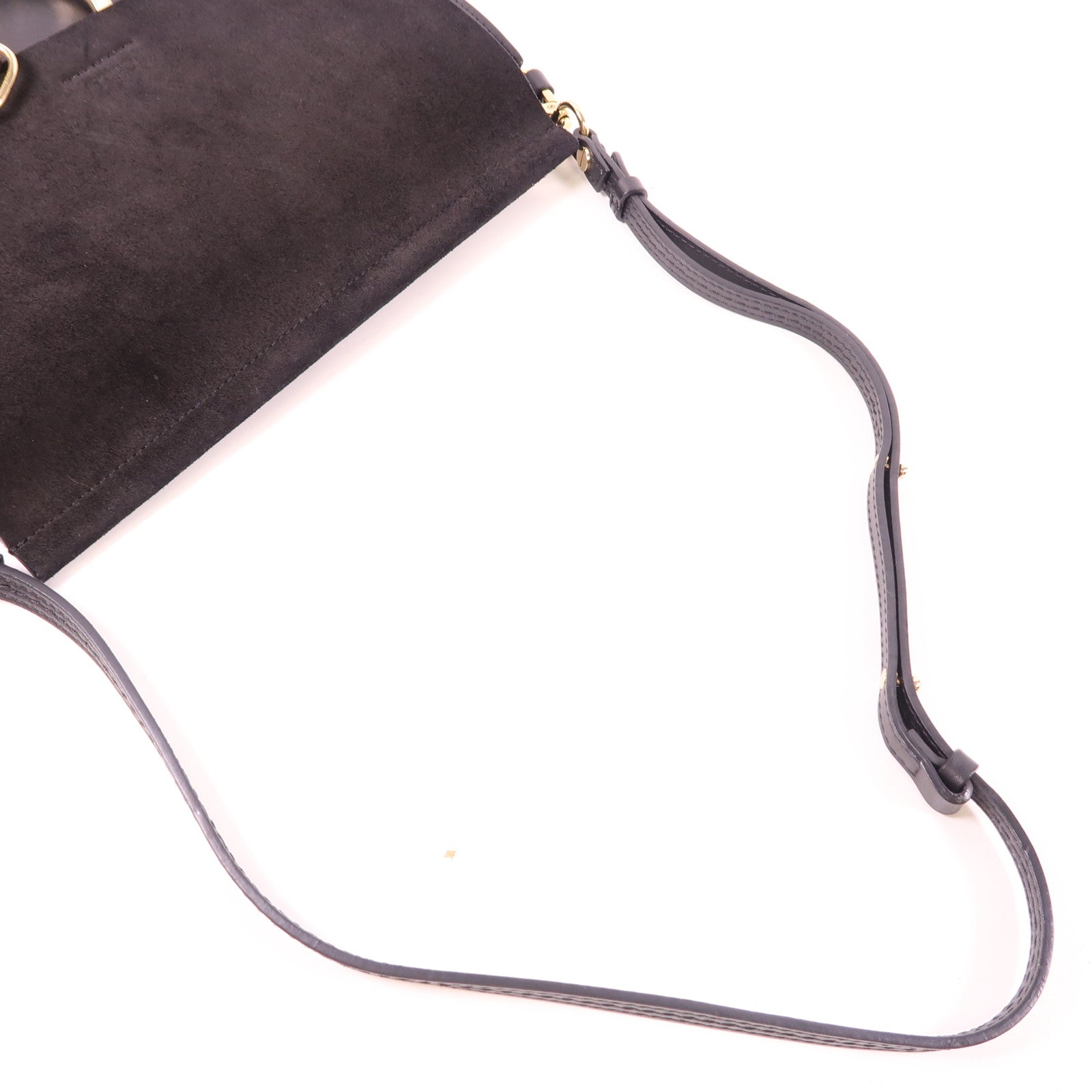 Chloe GHW Faye Shoulder Bag Calfskin Leather Black