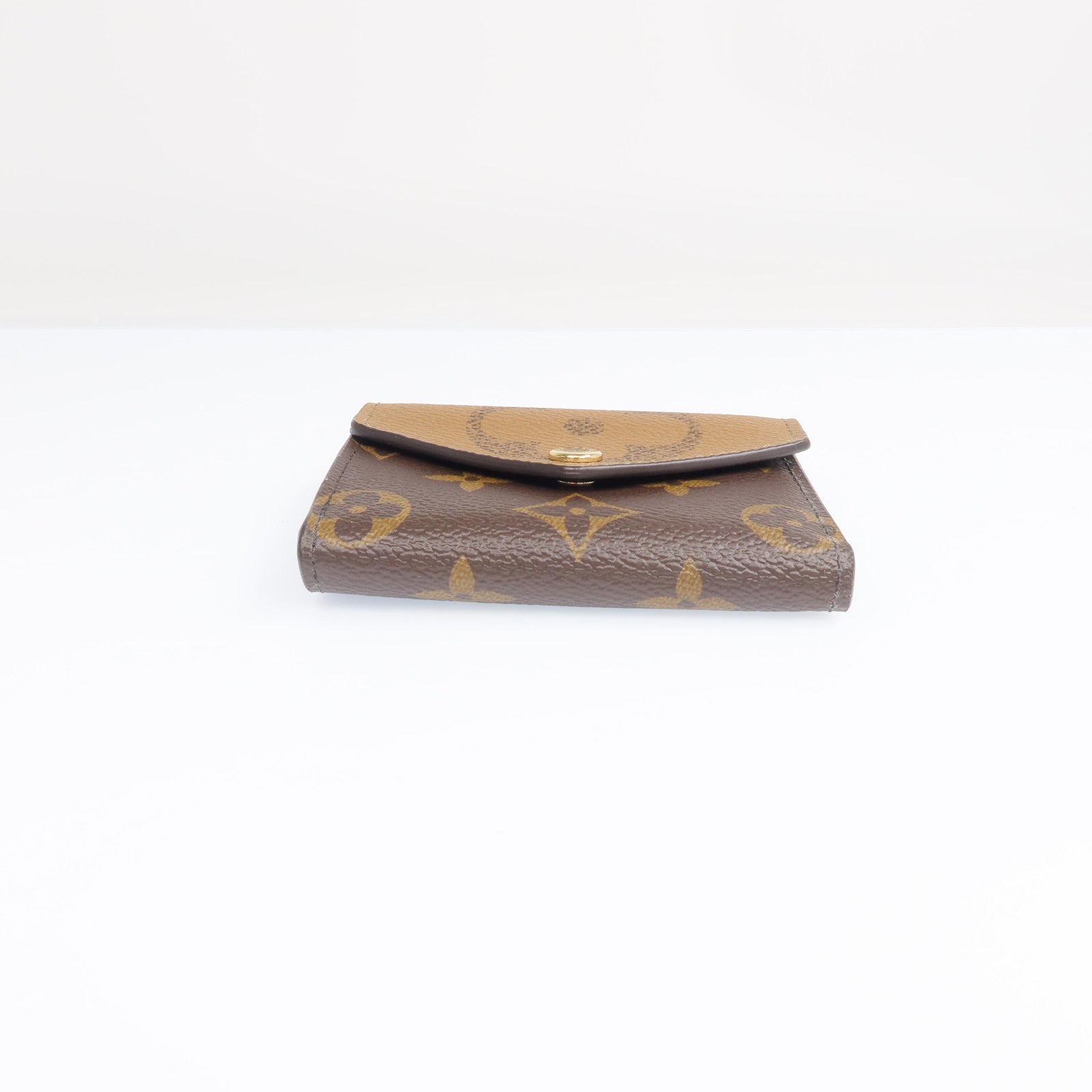 LOUIS VUITTON Monogram Reverse Zoe Wallet金扣錢包