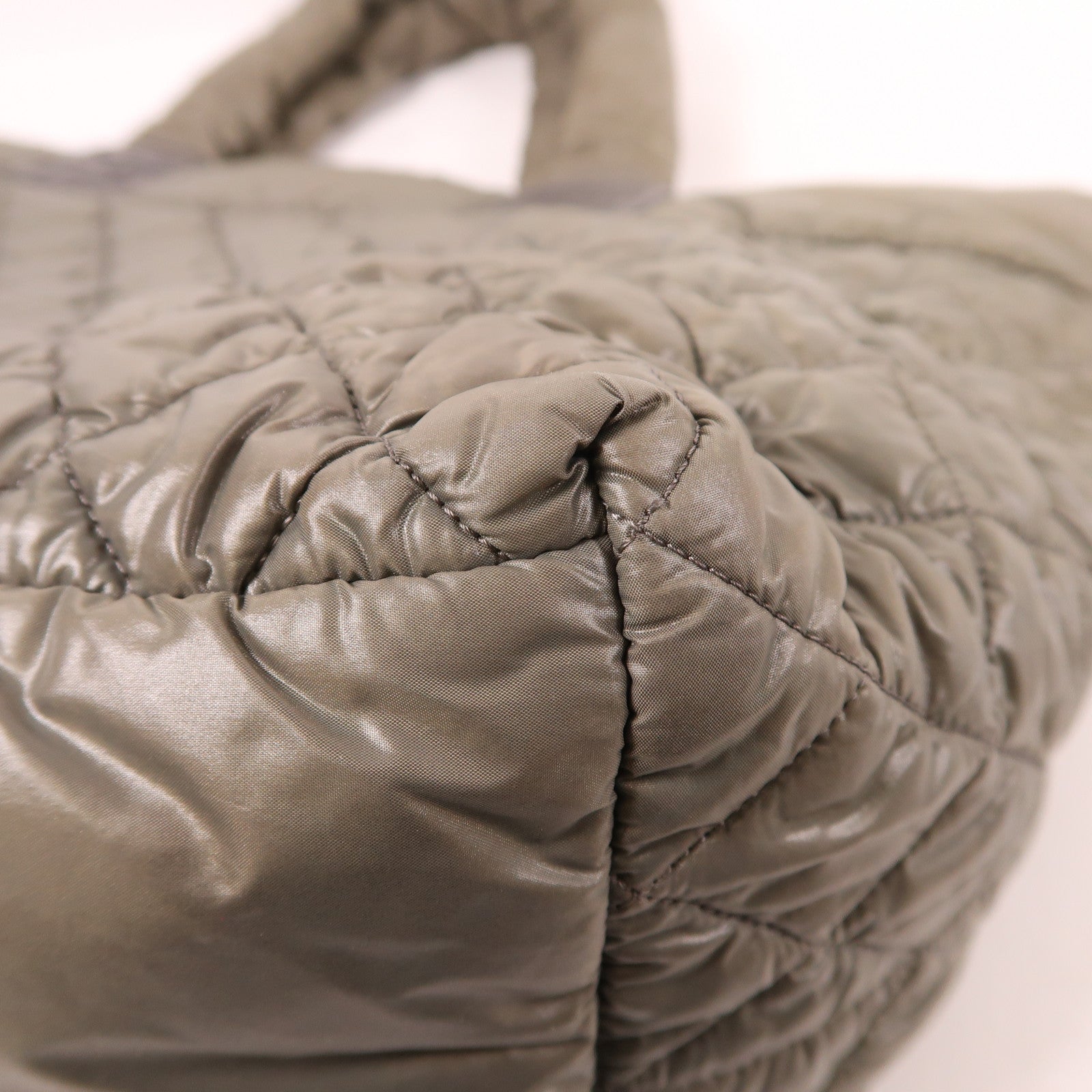 CHANEL 尼龍Shoulder Tote銀扣肩背袋/手挽袋