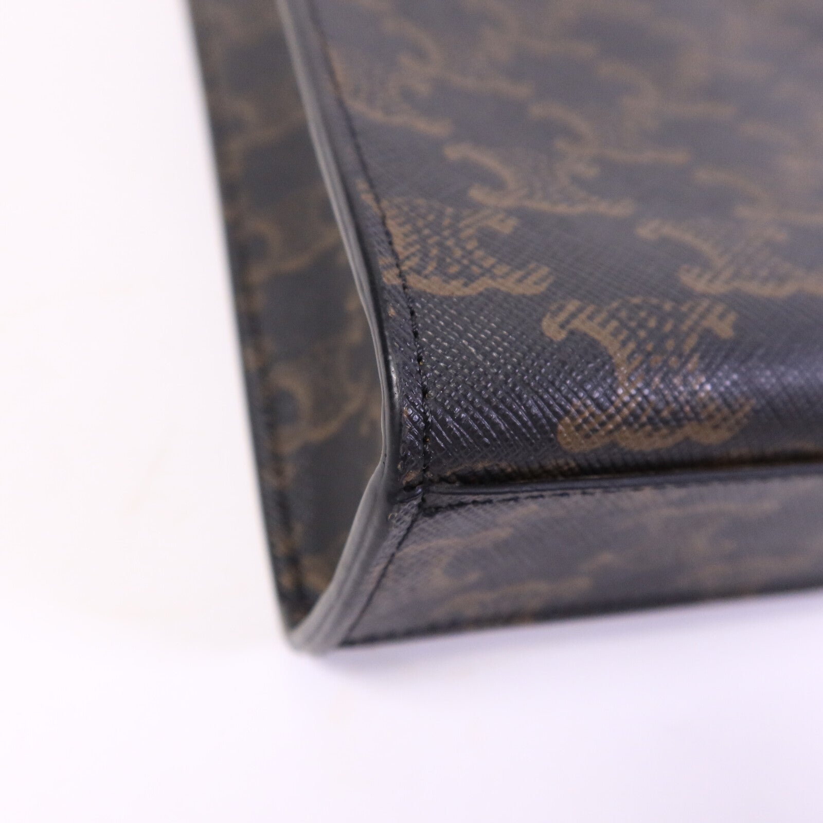 CELINE 皮革/塗層帆布Mini Vertical Cabas手挽肩背兩用袋
