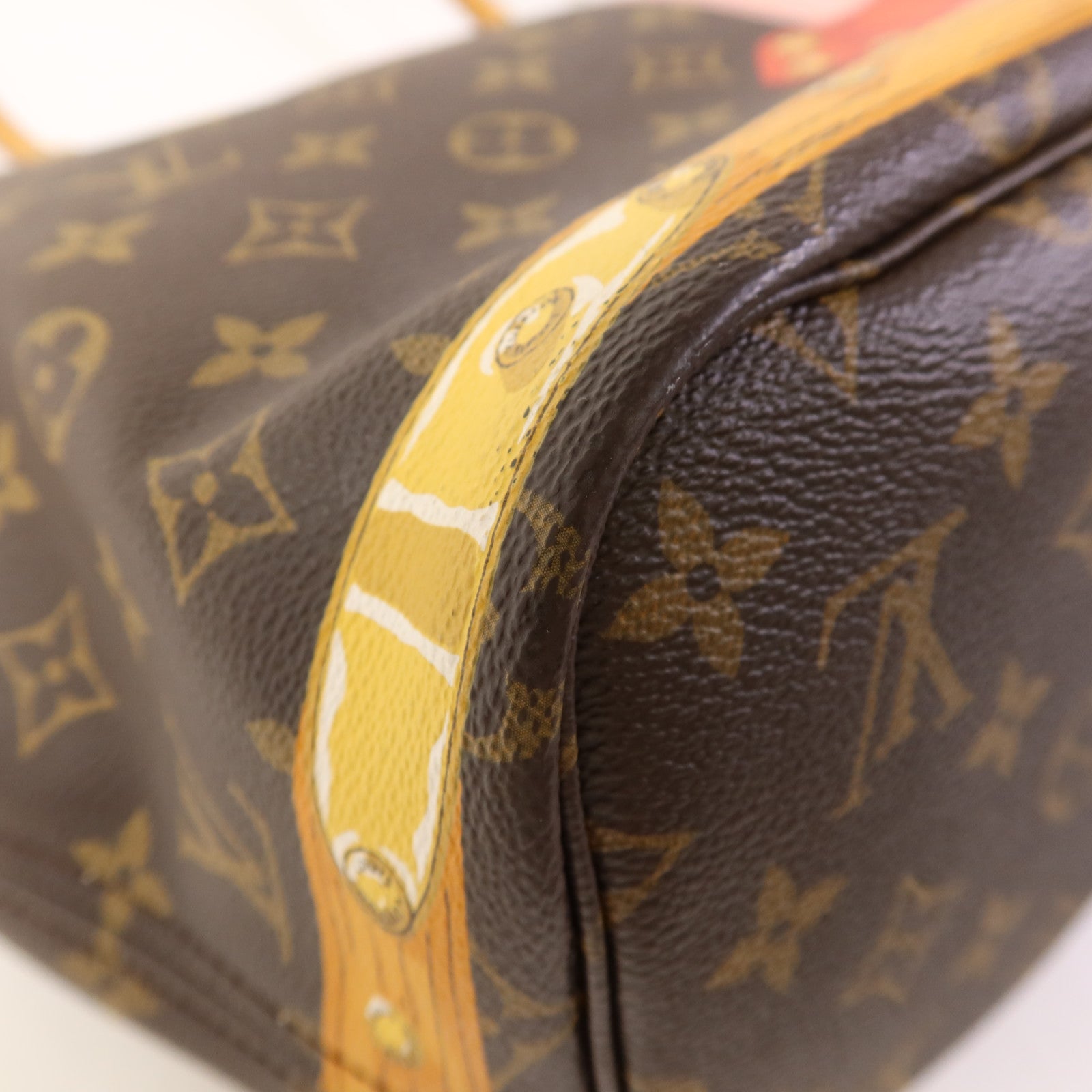 LOUIS VUITTON Monogram Summer Trunk Neverfull MM金扣肩背袋
