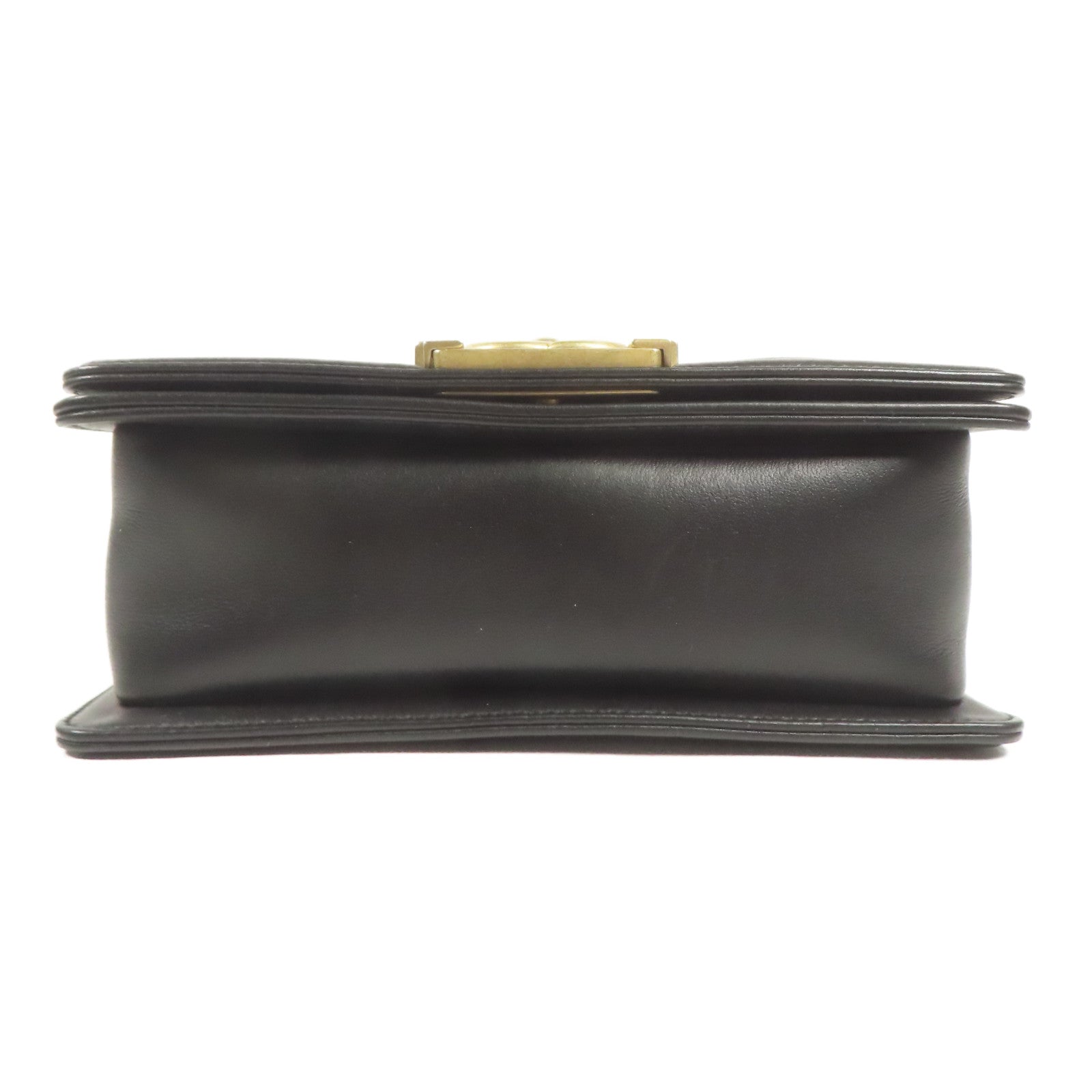 CHANEL 羊皮皮革Boy 20金扣鏈帶肩背袋