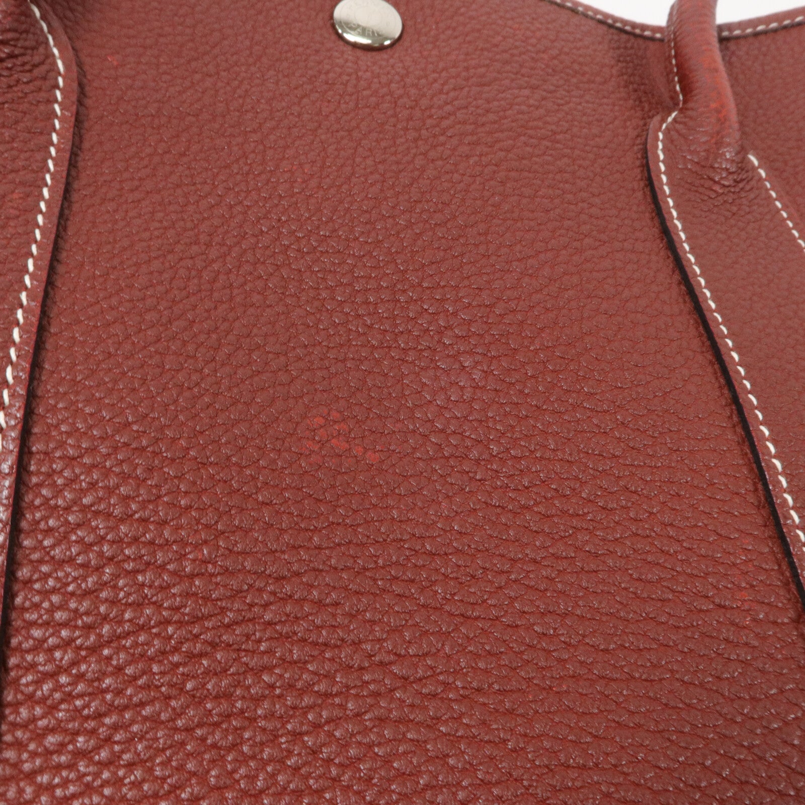 HERMES Negonda皮革Garden Party PM手挽袋Rouge H