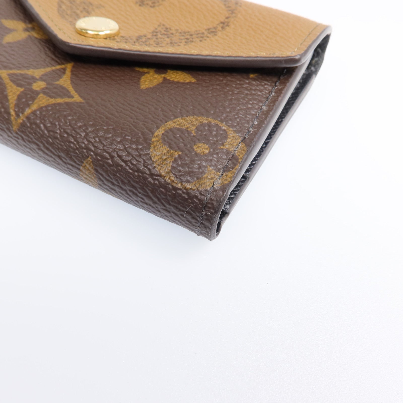 LOUIS VUITTON Monogram Reverse Zoe Wallet金扣錢包