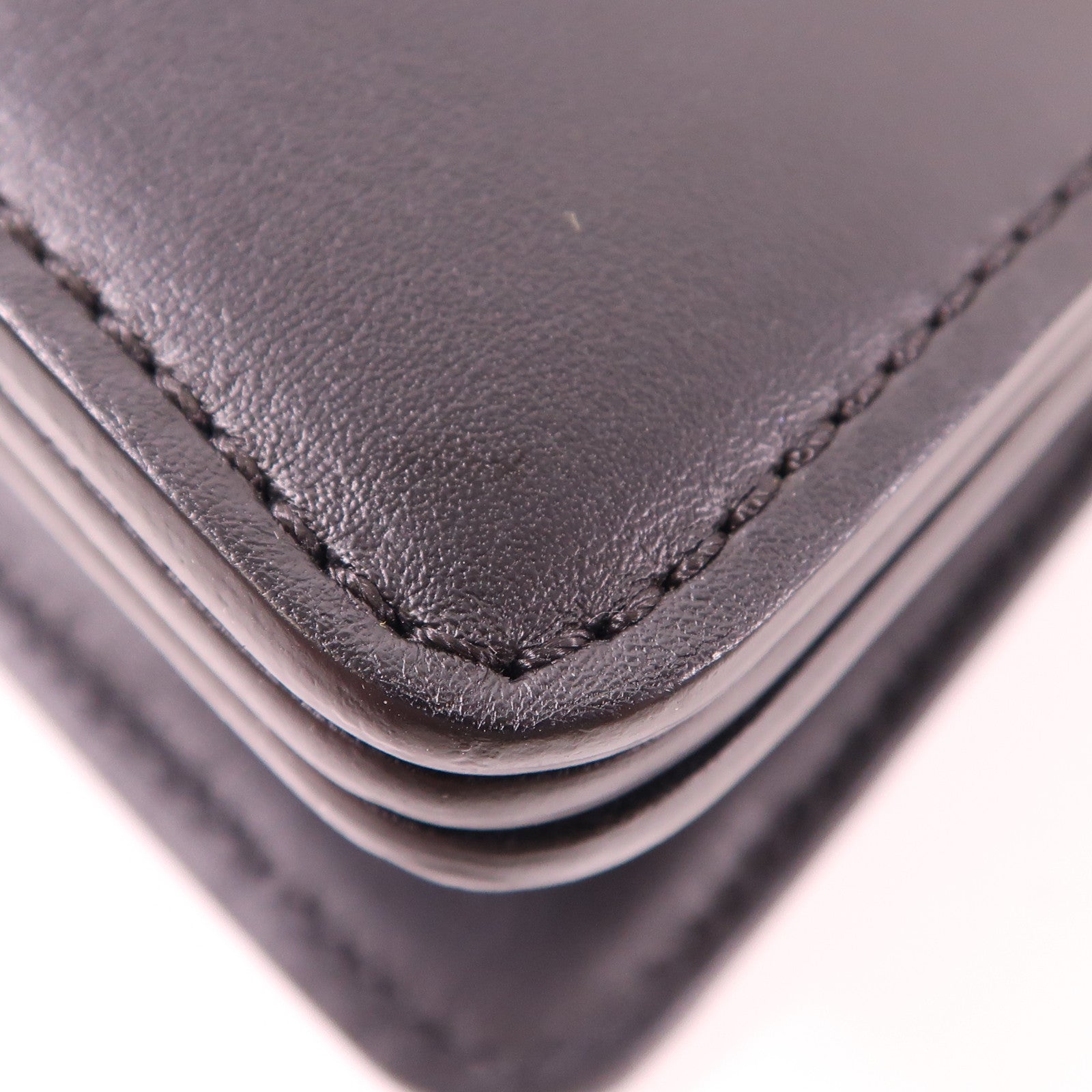 Chloe GHW Faye Shoulder Bag Calfskin Leather Black