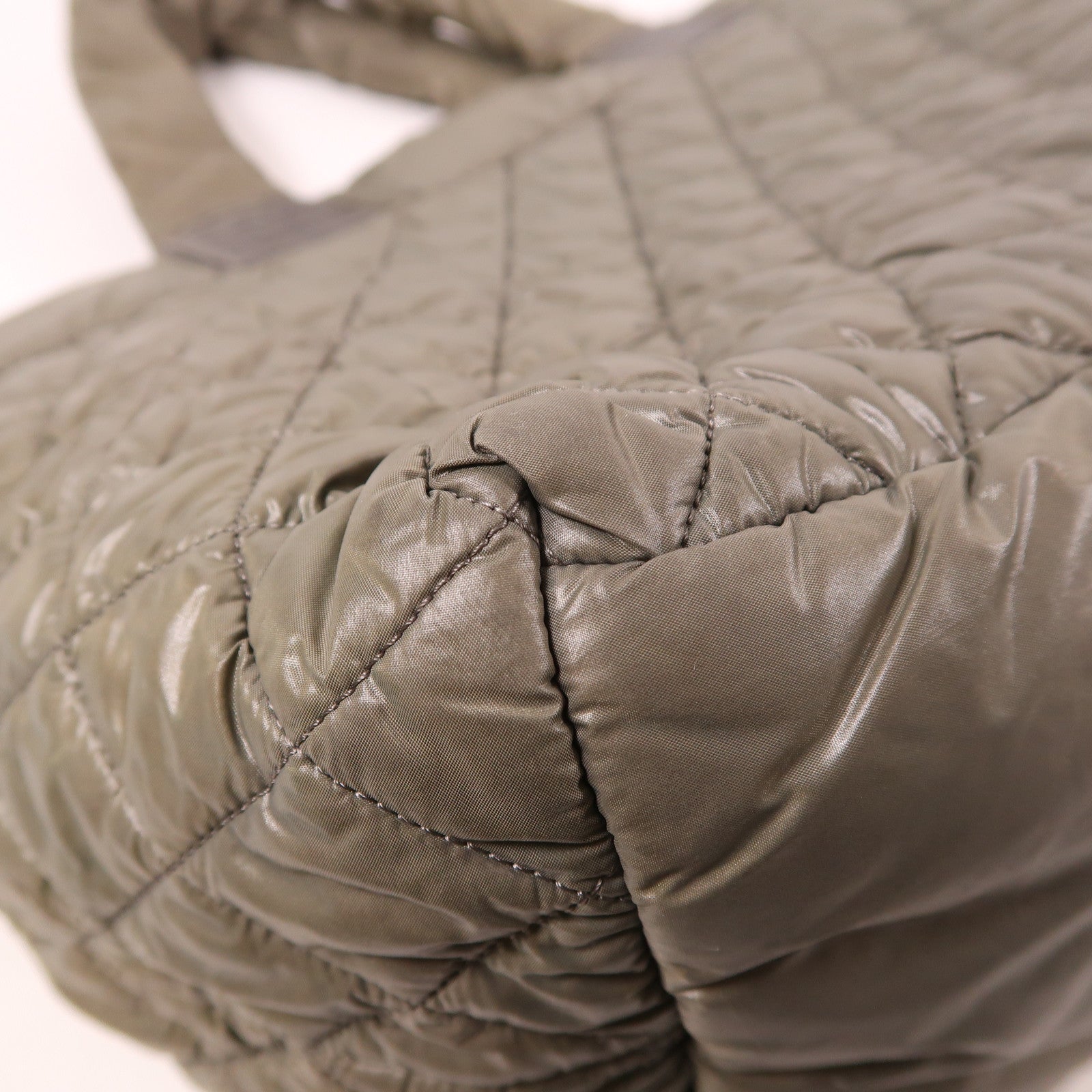 CHANEL 尼龍Shoulder Tote銀扣肩背袋/手挽袋