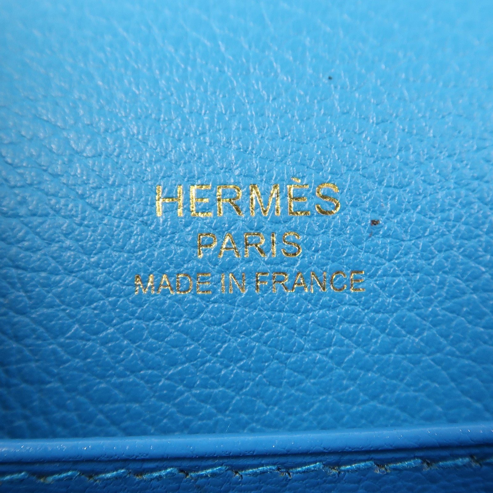 HERMES 【激減優惠】Evercolor皮革Mini Roulis金扣肩背袋Bleu Zanzibar