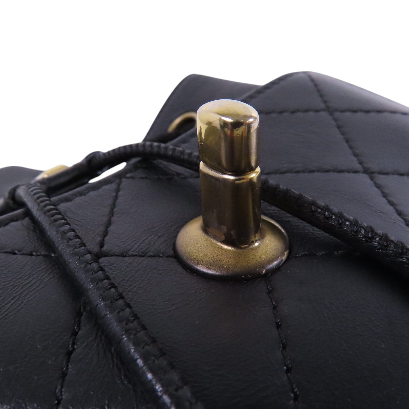 CHANEL 牛皮皮革BackPack金扣背包