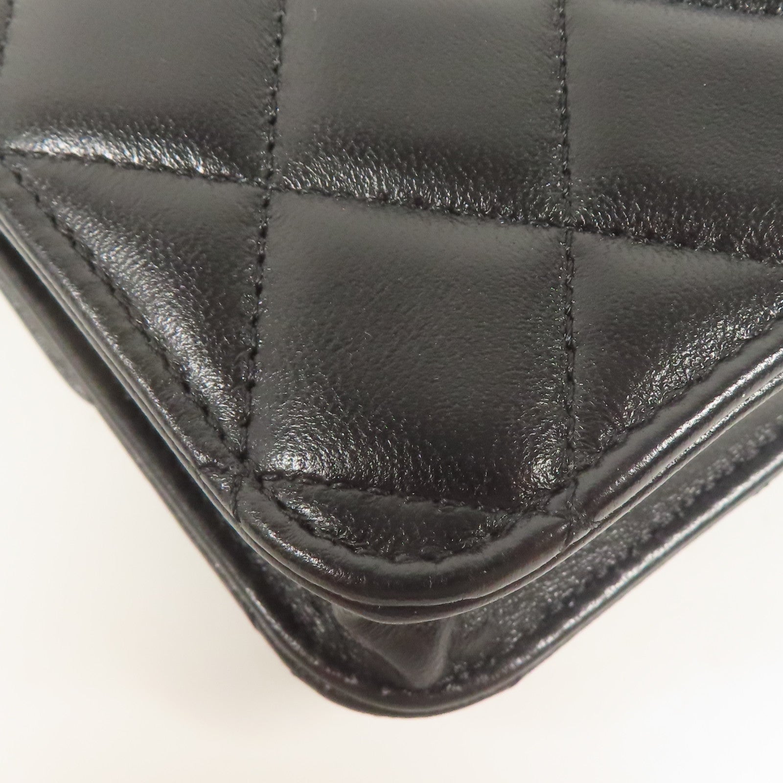 CHANEL 羊皮皮革Shoulder Bag金扣鏈帶手挽肩背兩用袋