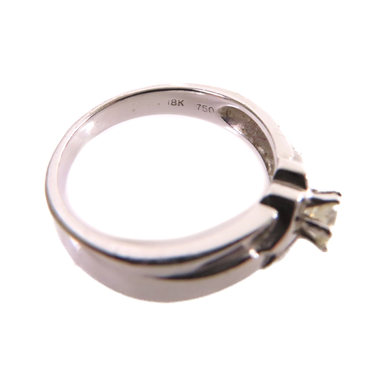 JEWELRY 【激減優惠】18K白金/鑽石Diamond Ring戒指US#4.75