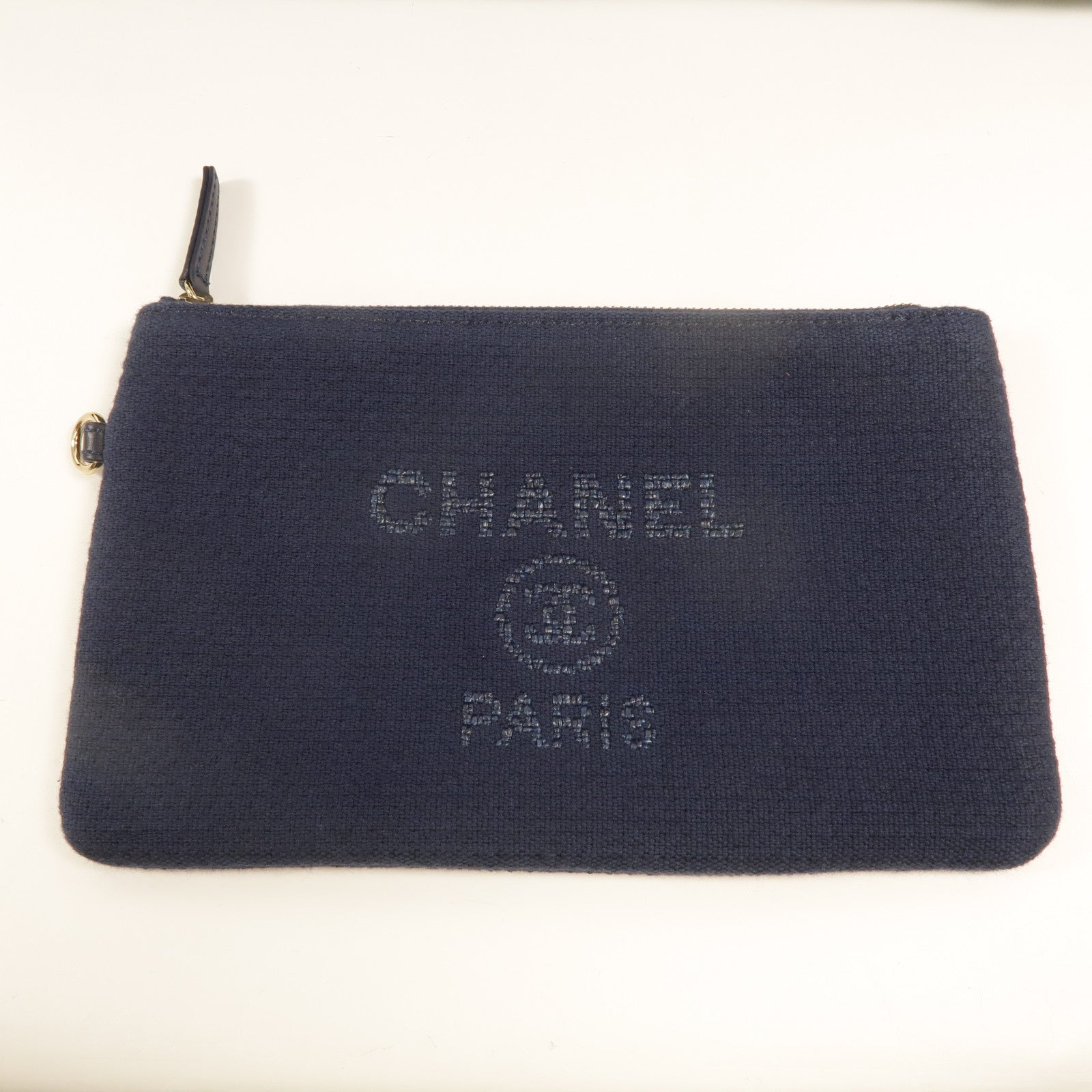 CHANEL 帆布Deauville Tote手挽肩背兩用袋