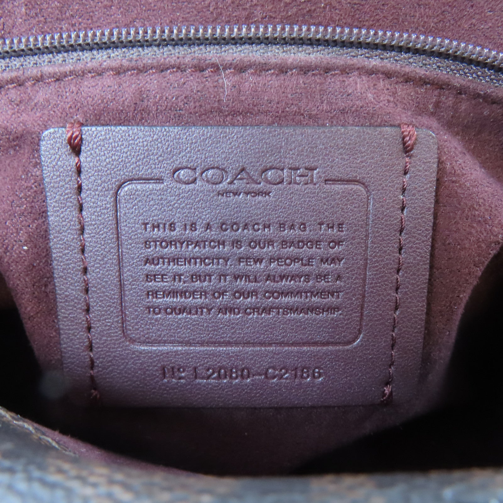 COACH 牛皮皮革/塗層帆布2 Way Shoulder金扣手挽肩背兩用袋黑色/啡色