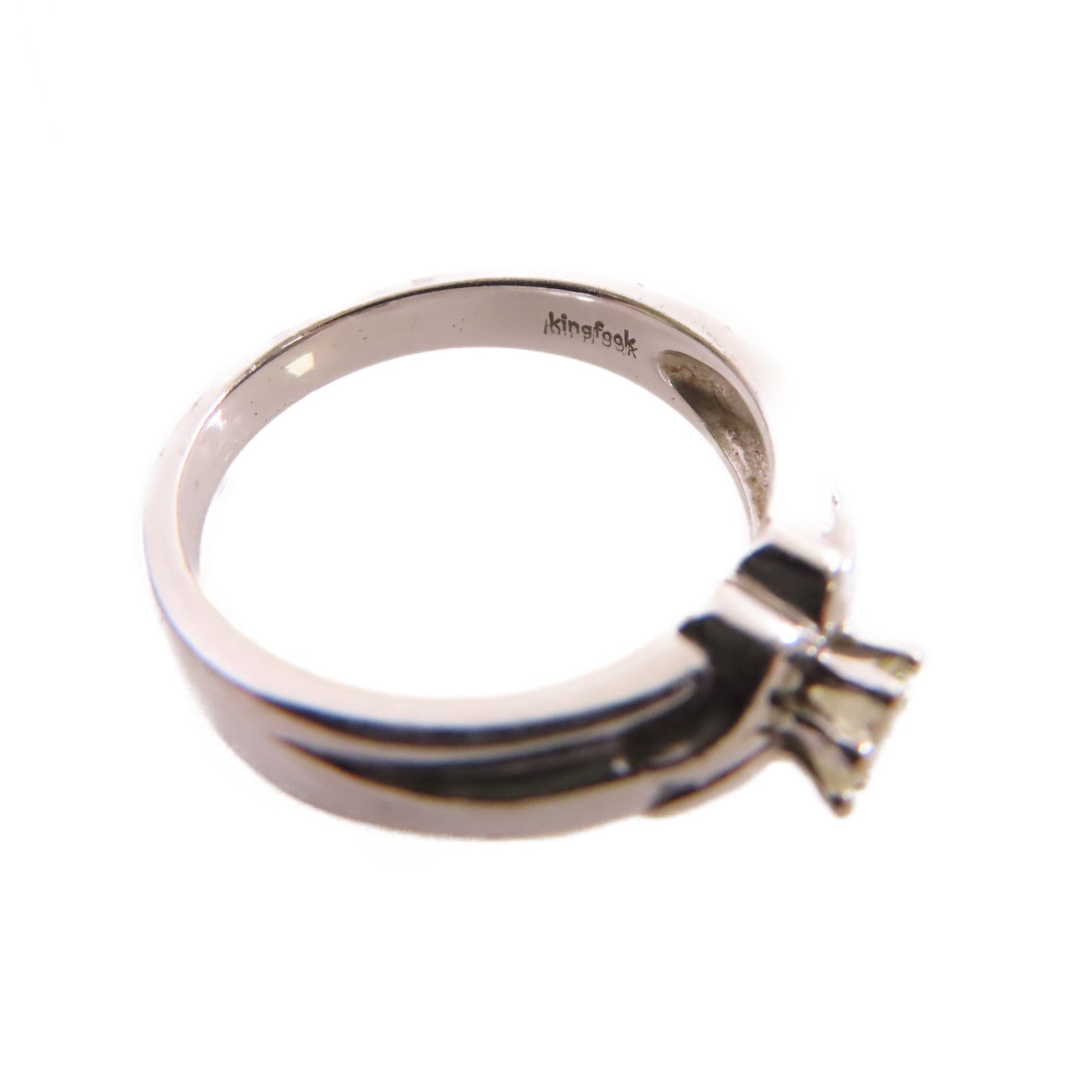 JEWELRY 【激減優惠】18K白金/鑽石Diamond Ring戒指US#4.75