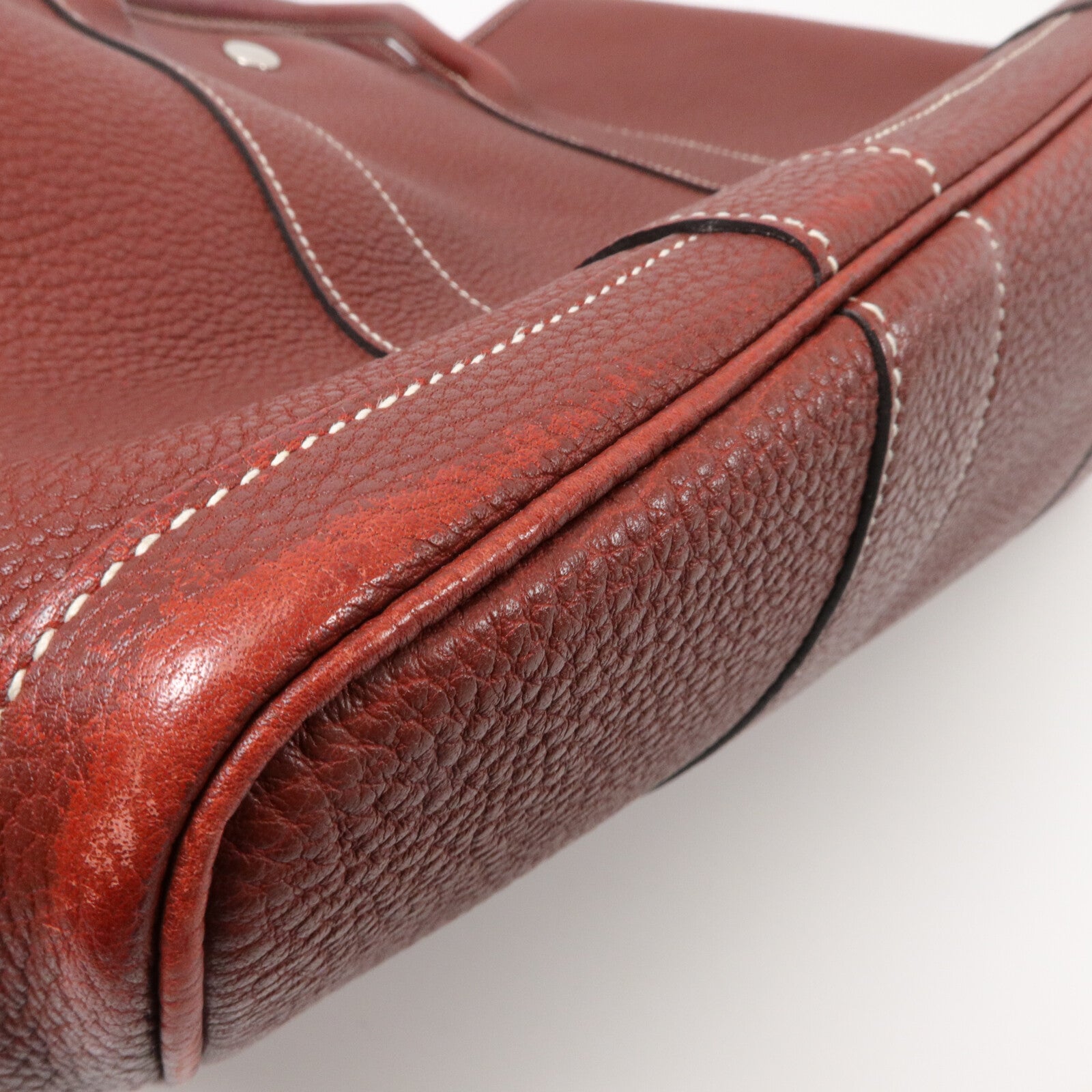 HERMES Negonda皮革Garden Party PM手挽袋Rouge H