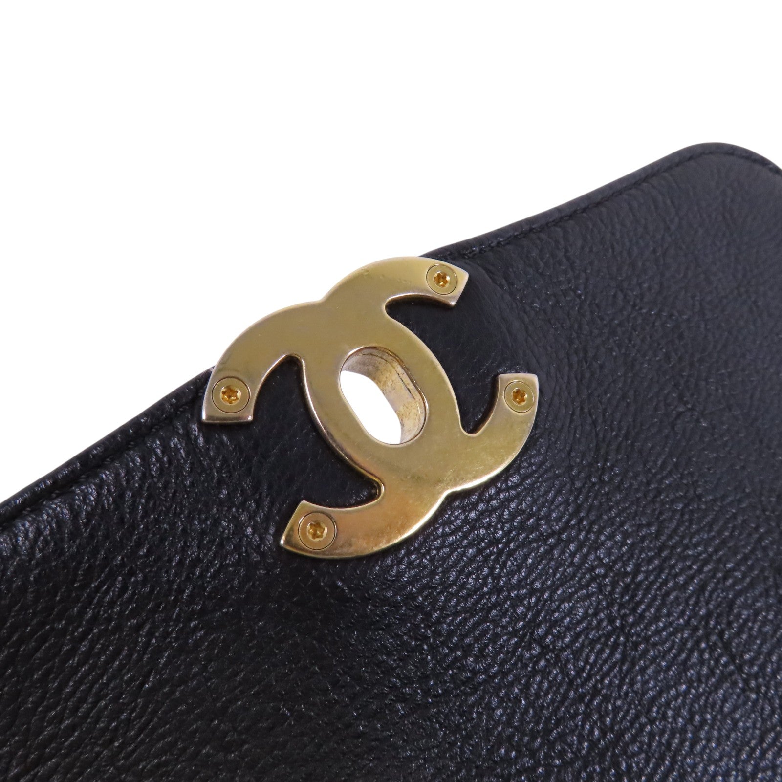 CHANEL 牛皮皮革BackPack金扣背包