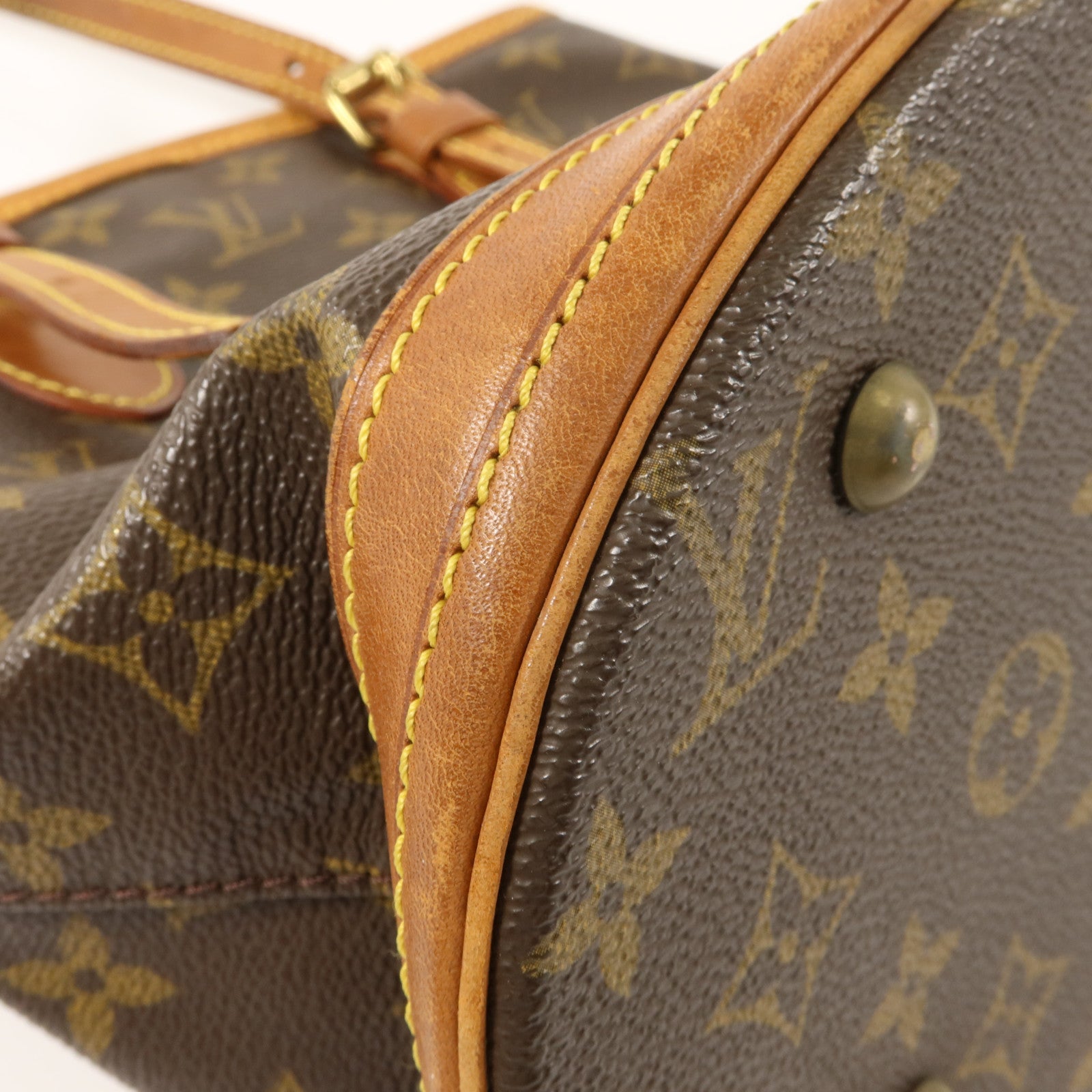 LOUIS VUITTON Monogram Bucket PM金扣手挽袋