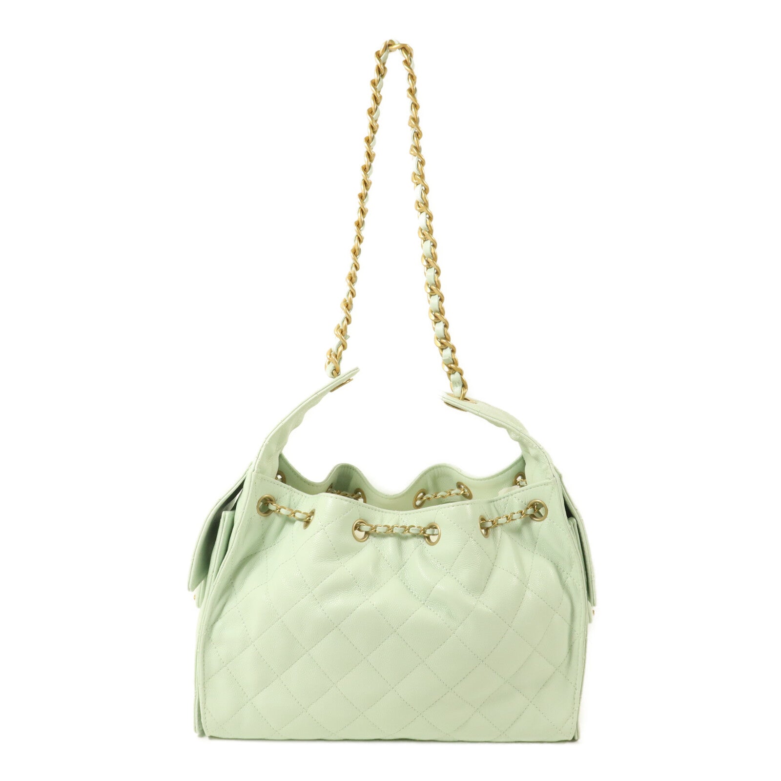CHANEL 牛皮皮革25 Bag Small鏈帶肩背袋